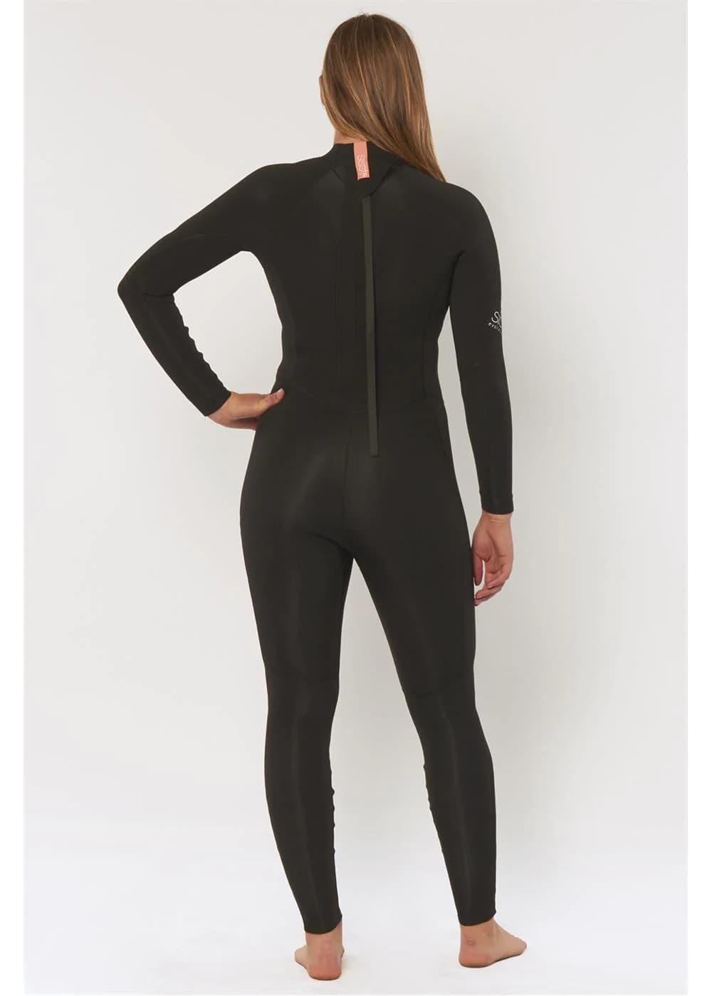 Sisstrevolution 7 Seas 4/3 Back Zip Wetsuit - Solid Black back