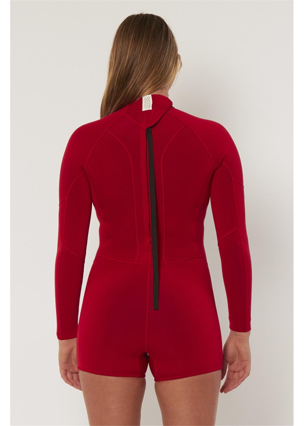 Sisstrevolution Summer Seas 2/2 L/S Spring Suit - Red back