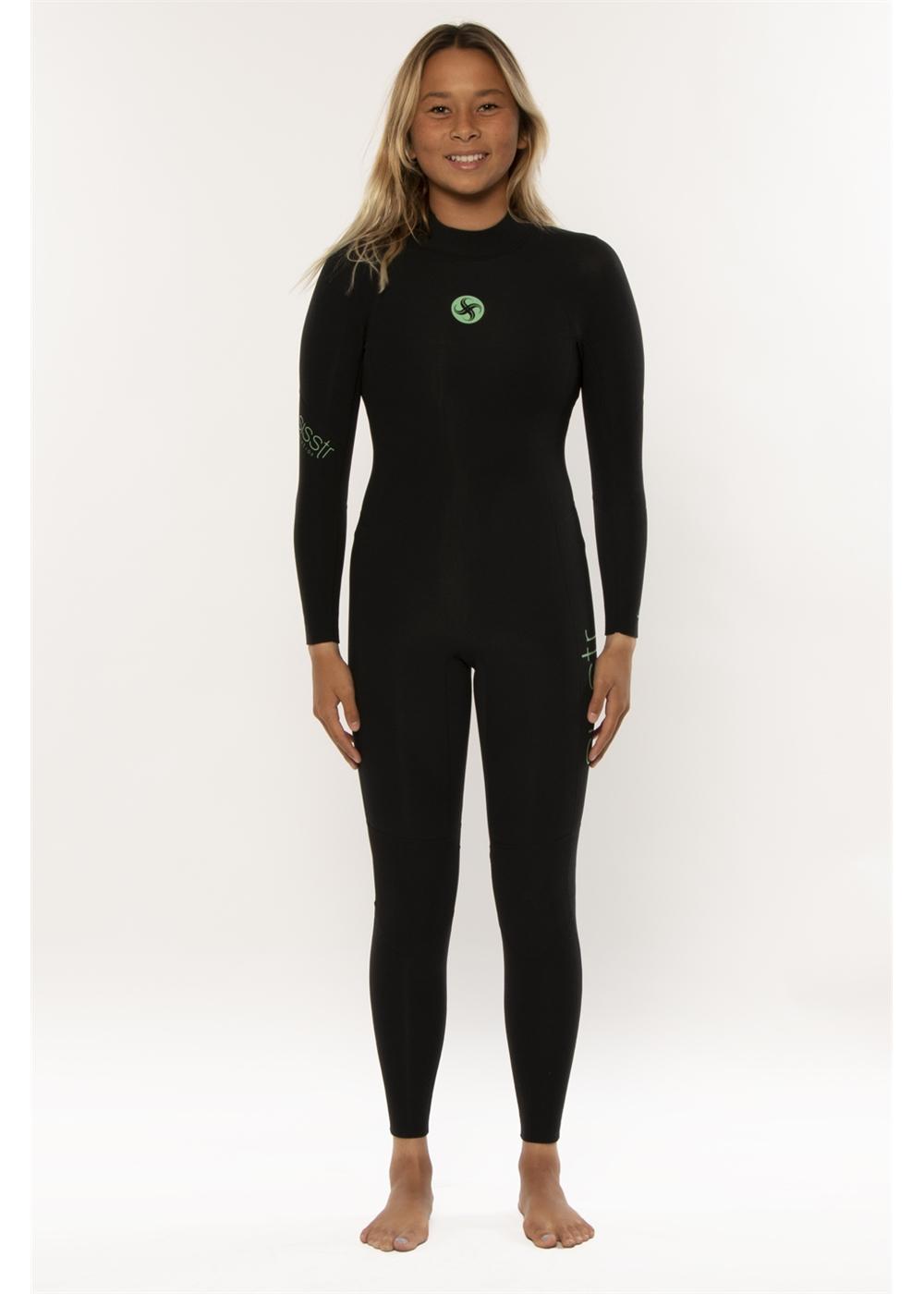 Youth Summer Seas 3/2 GBS Back Zip Full Wetsuit - Solid Black