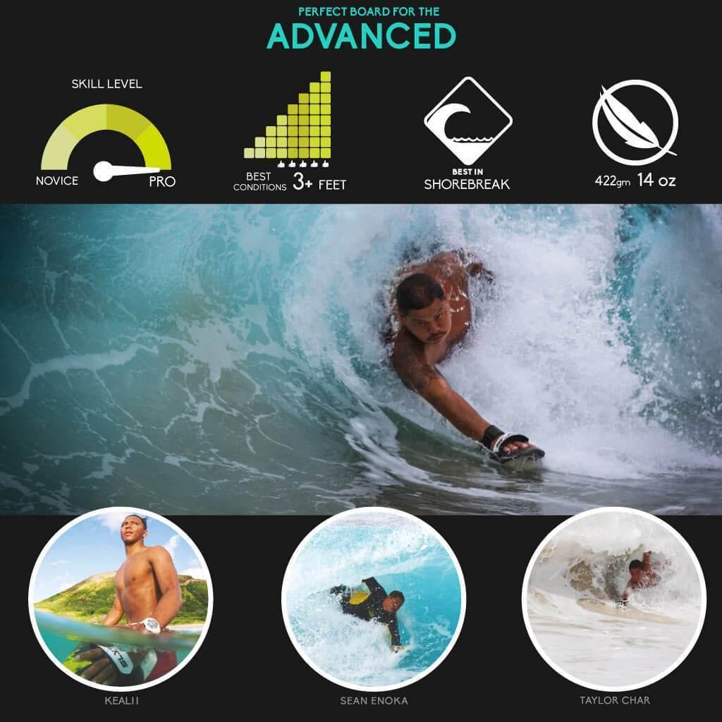 Slyde Hawaiian Bula Handboard - Tribal Nkozi features