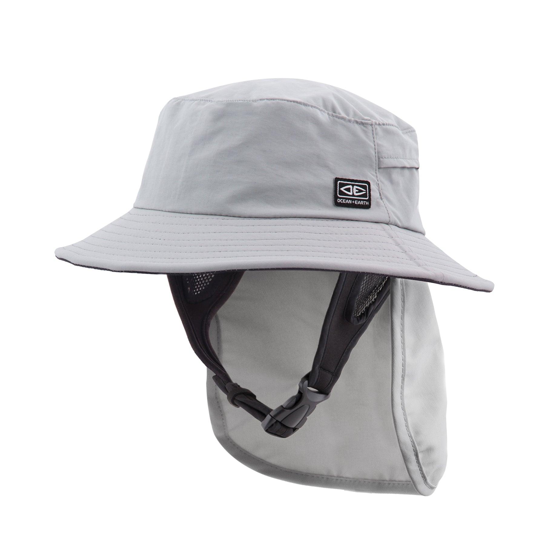 Ocean and Earth Indo Stiff Peak Surf Hat - Grey