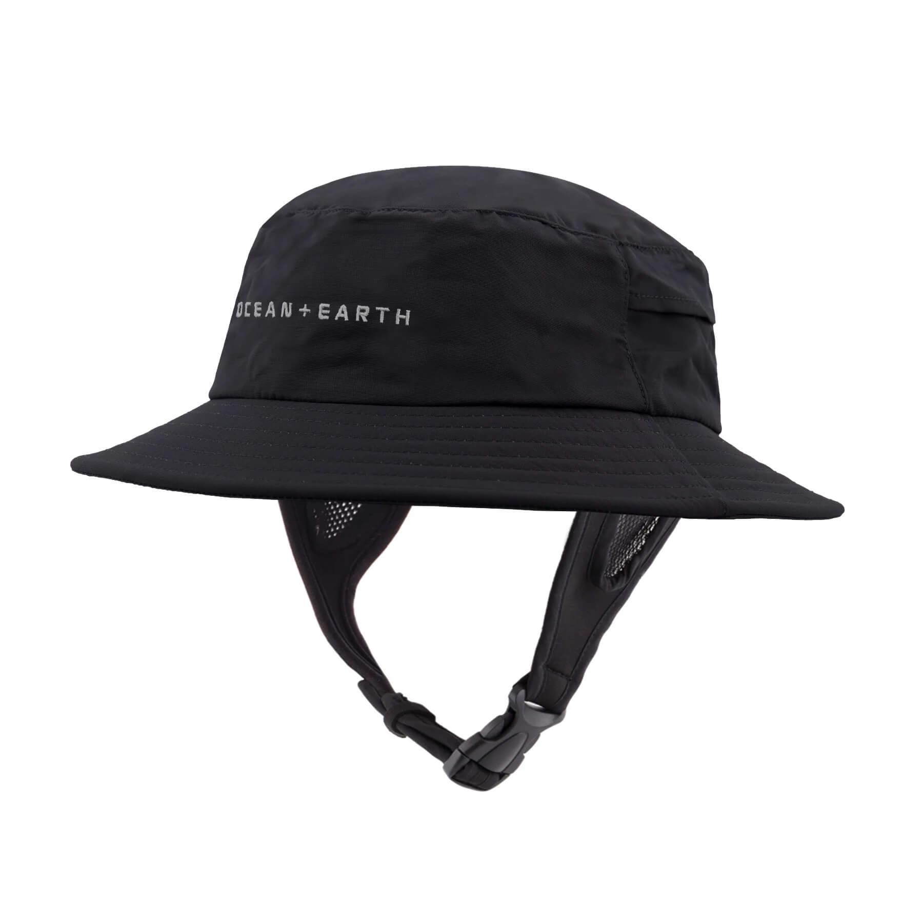 Ocean and Earth Youth Bingin Soft Peak Surf Hat - Black
