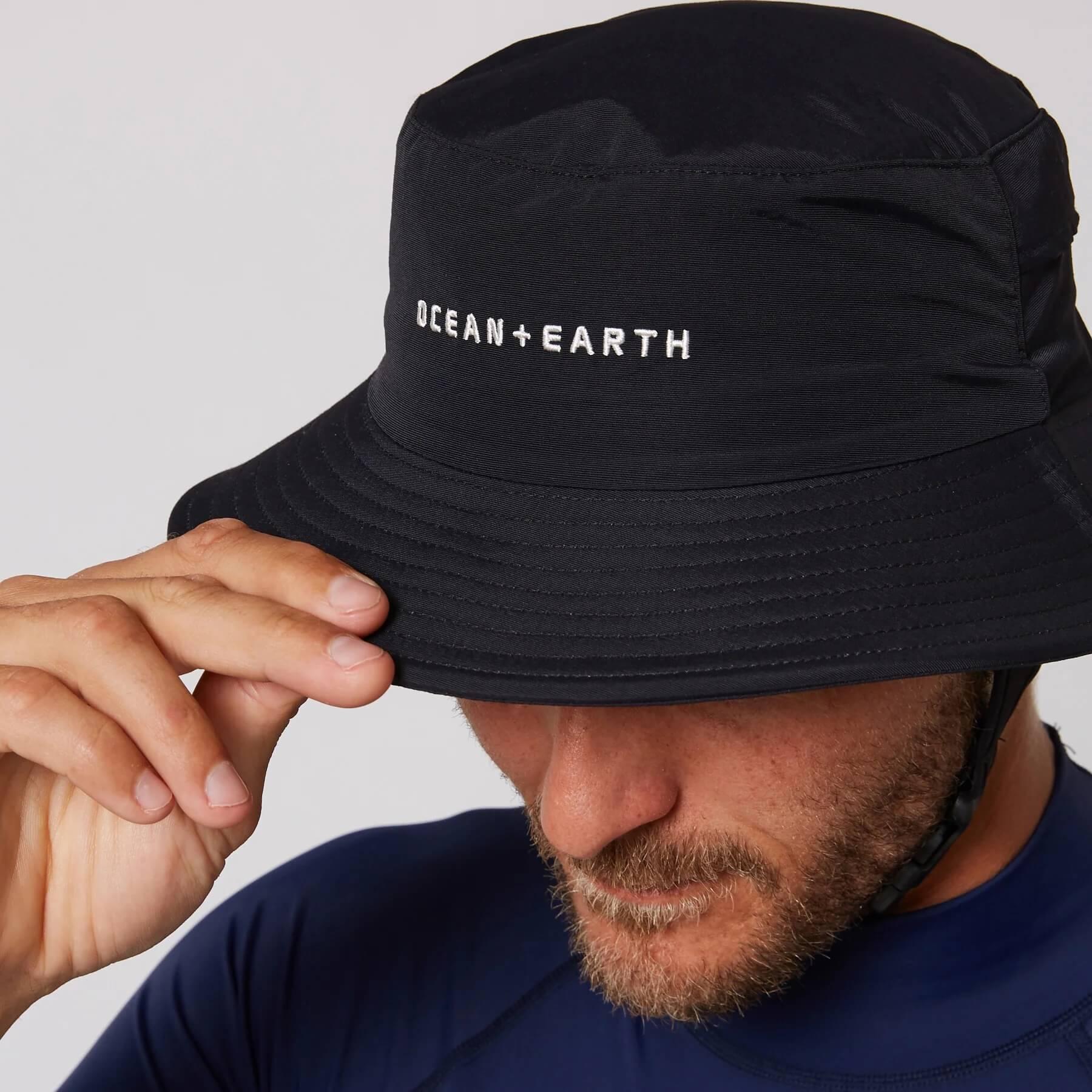 Ocean and Earth Bingin Soft Peak Surf Hat - Black