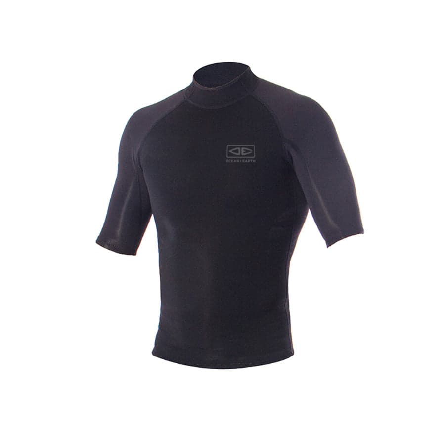 Double Black Short Sleeve Vest - 1.5mm