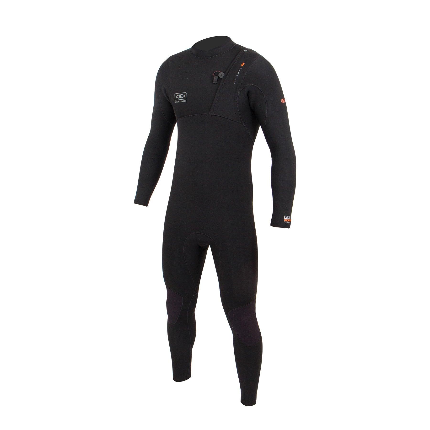 Ocean and Earth Mens Zero Zip Steamer - 4/3mm