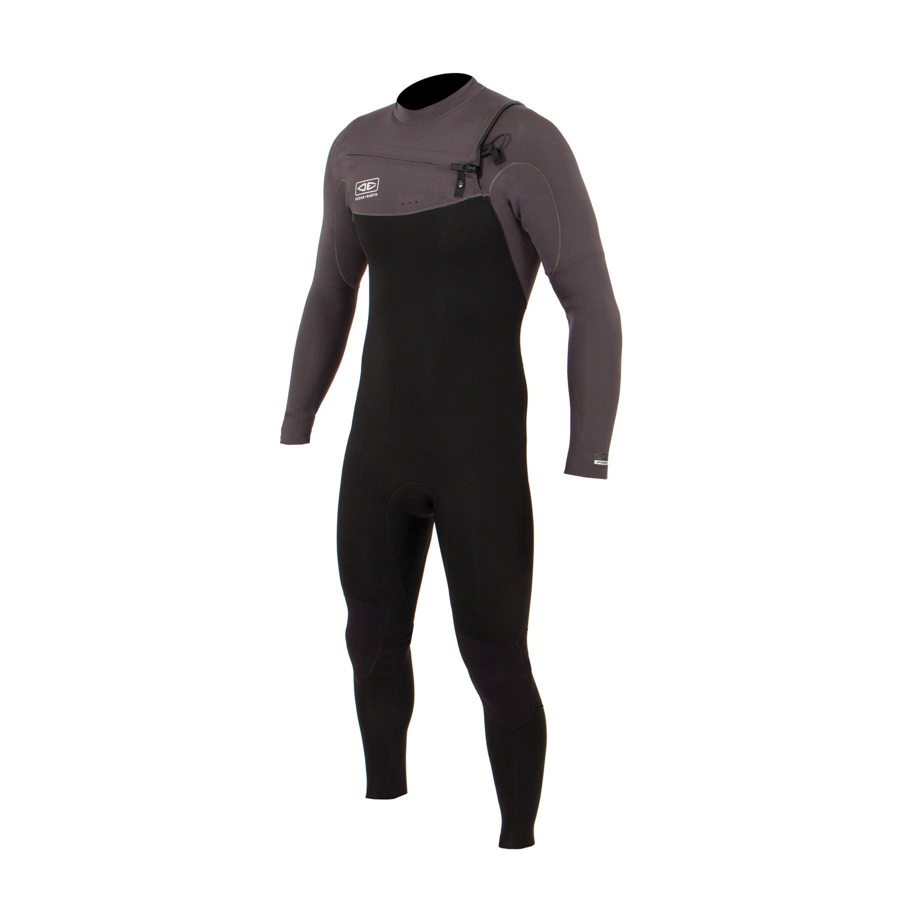 Ocean and Earth Mens Free Flex Chest-Zip - 3/2mm