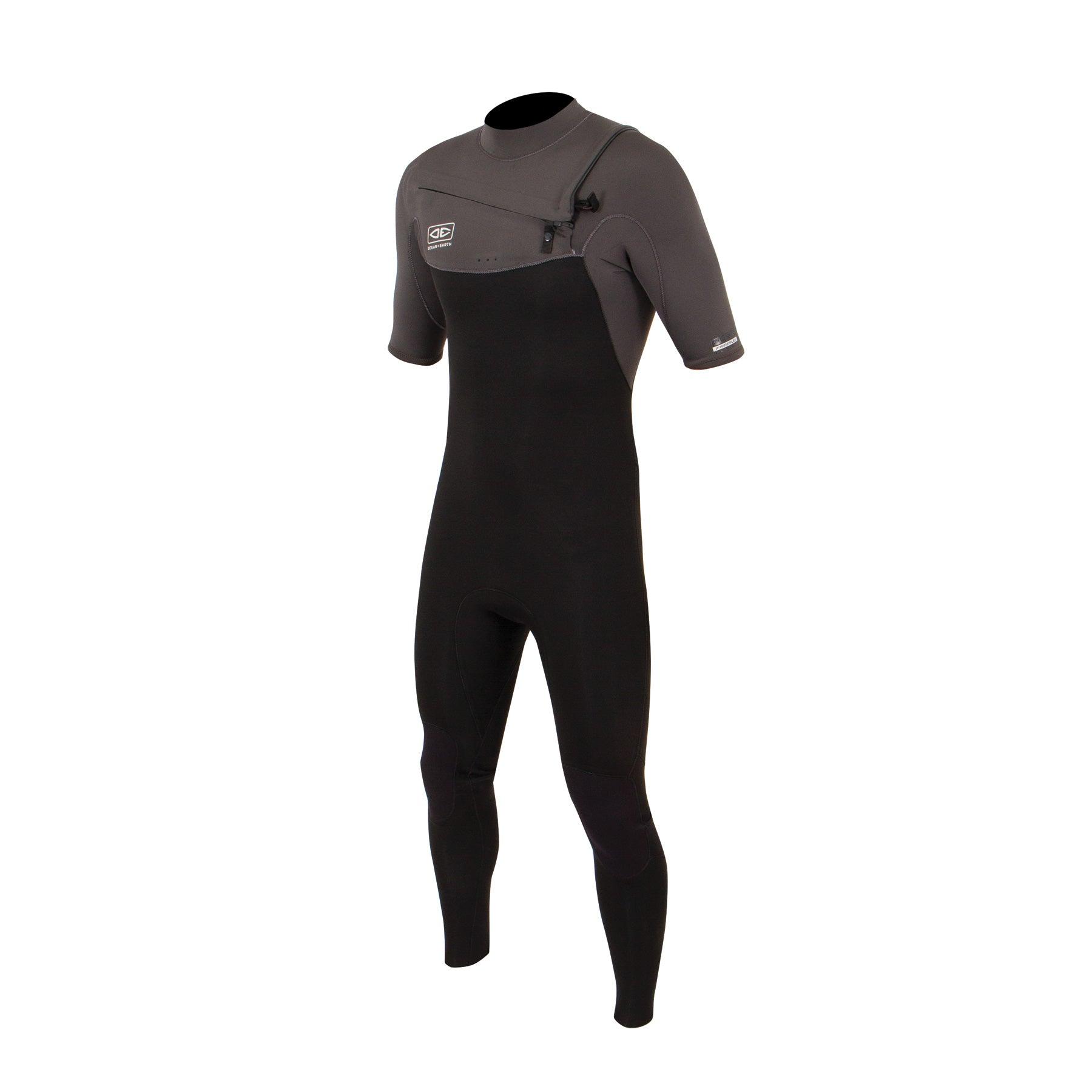 OCEAN AND EARTH MENS FREE FLEX SS CHEST-ZIP - 2/2MM