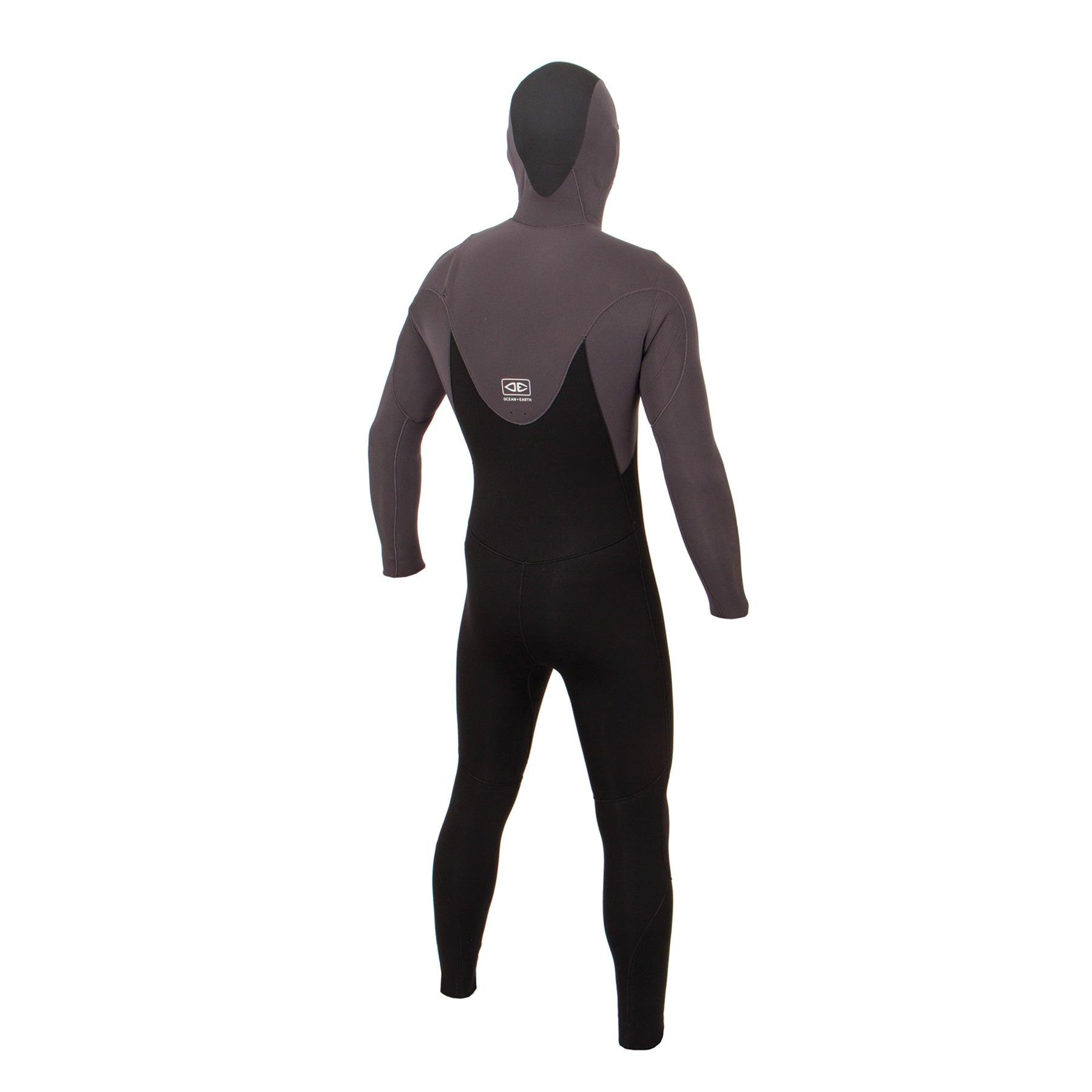 Ocean and Earth Mens Free Flex Hooded Chest-Zip Steamer - 5/4mm