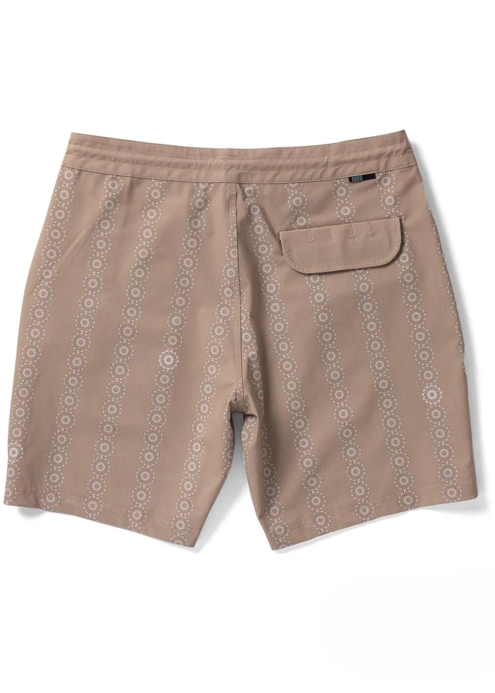 Solar Spirals 17.5" Boardshort - Dark Khaki