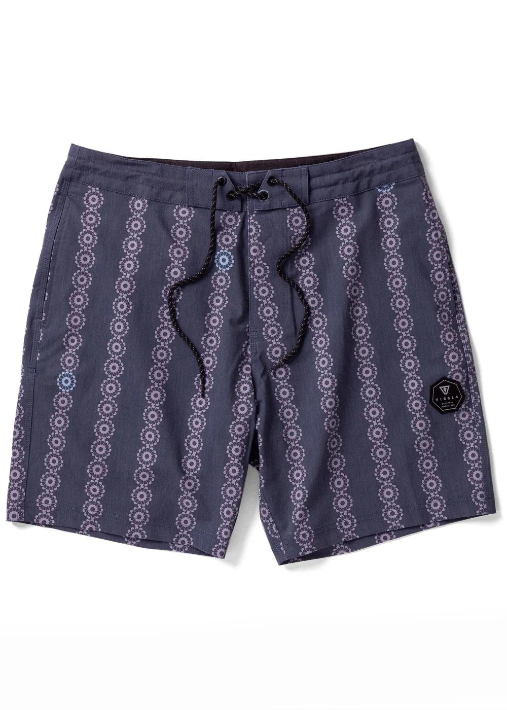 Solar Spirals 17.5" Boardshort - Dark Naval 
