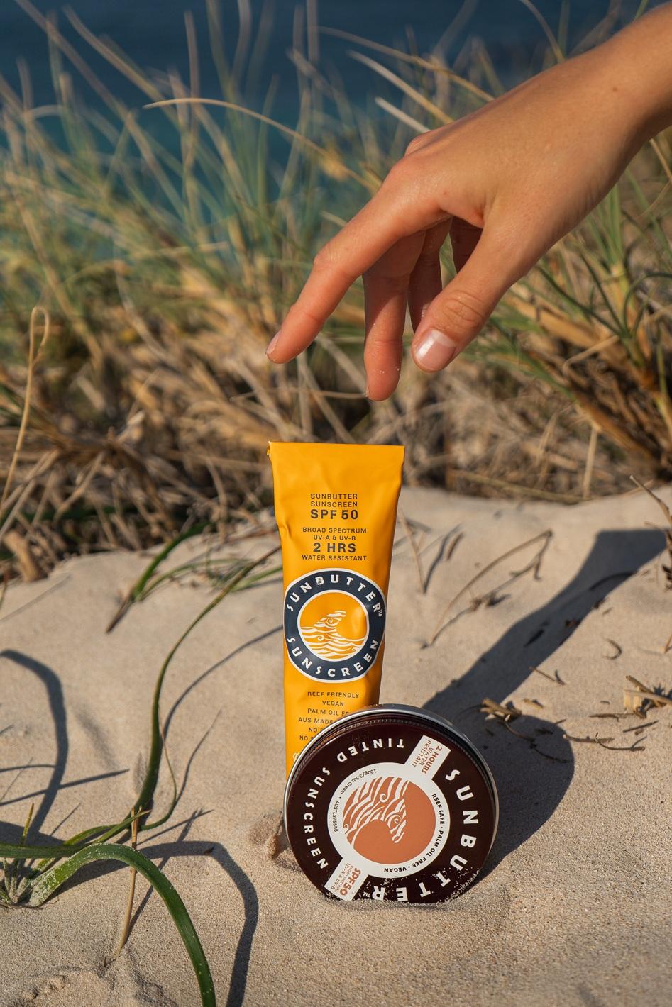 SunButter SPF50 Water Resistant Reef Safe Sunscreen Tube