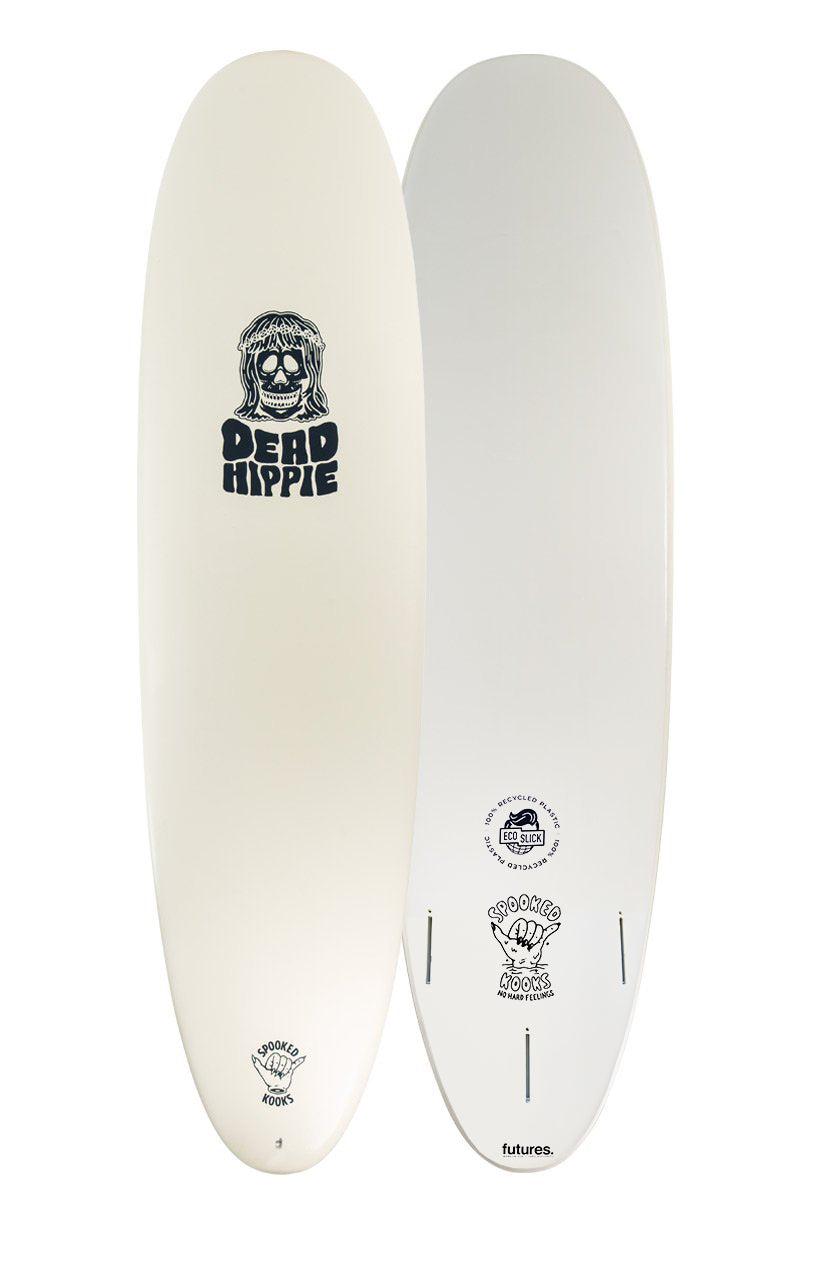 Spooked Kooks Dead Hippie 7'0" Softboard - Off White
