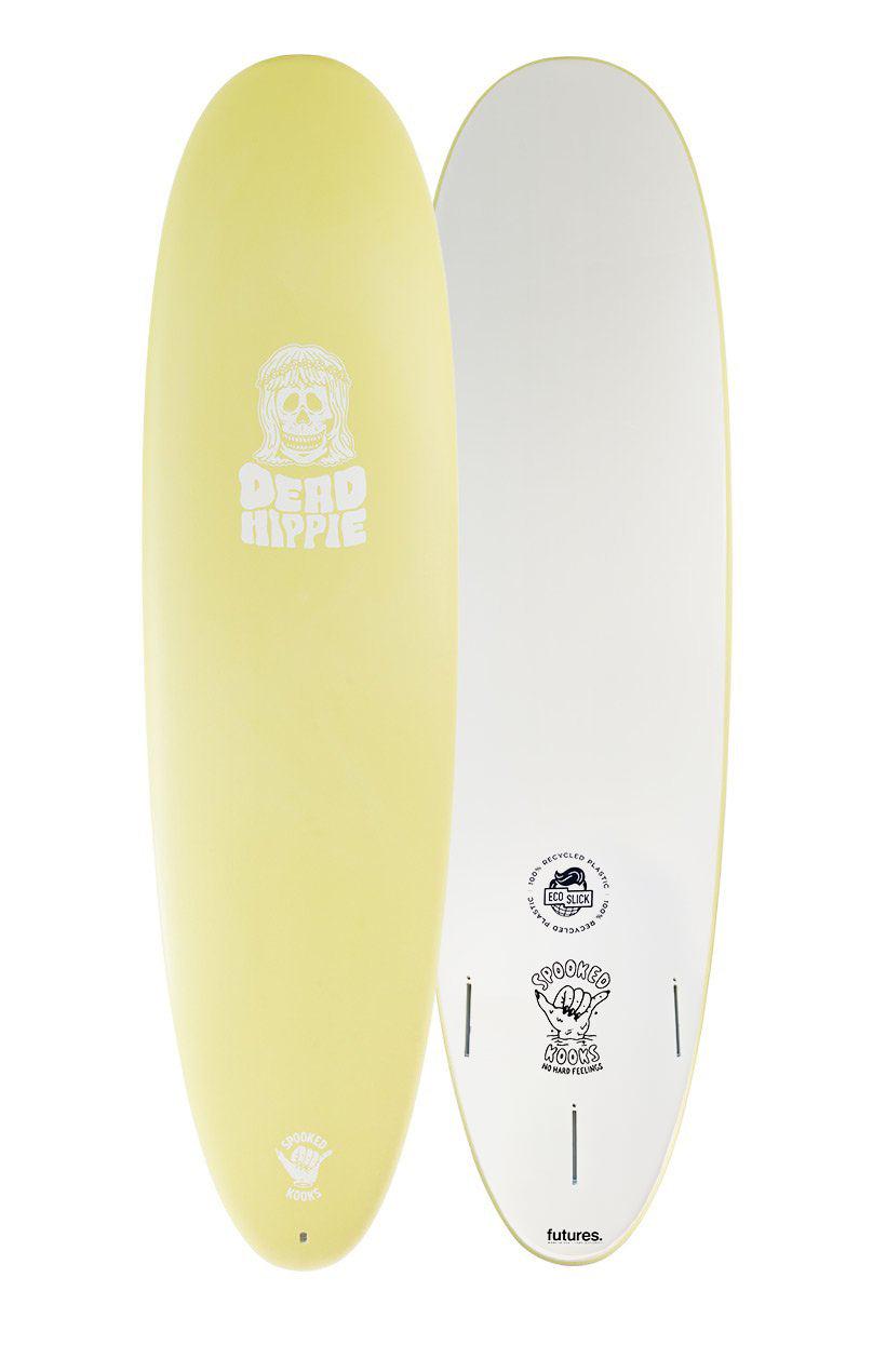 Spooked Kooks Dead Hippie 8'0" Softboard - Mellow Yellow