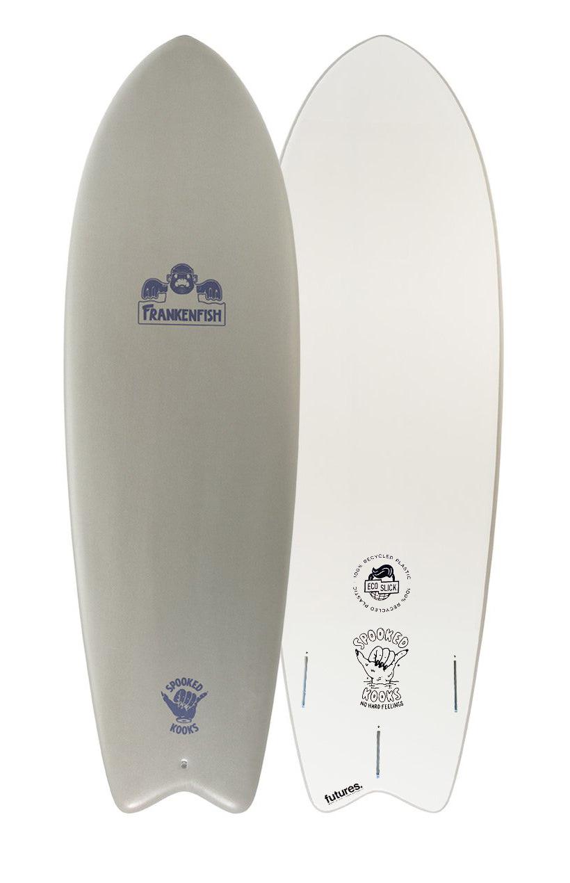 Spooked Kooks Frankenfish 5'8" Softboard - Almost Gray