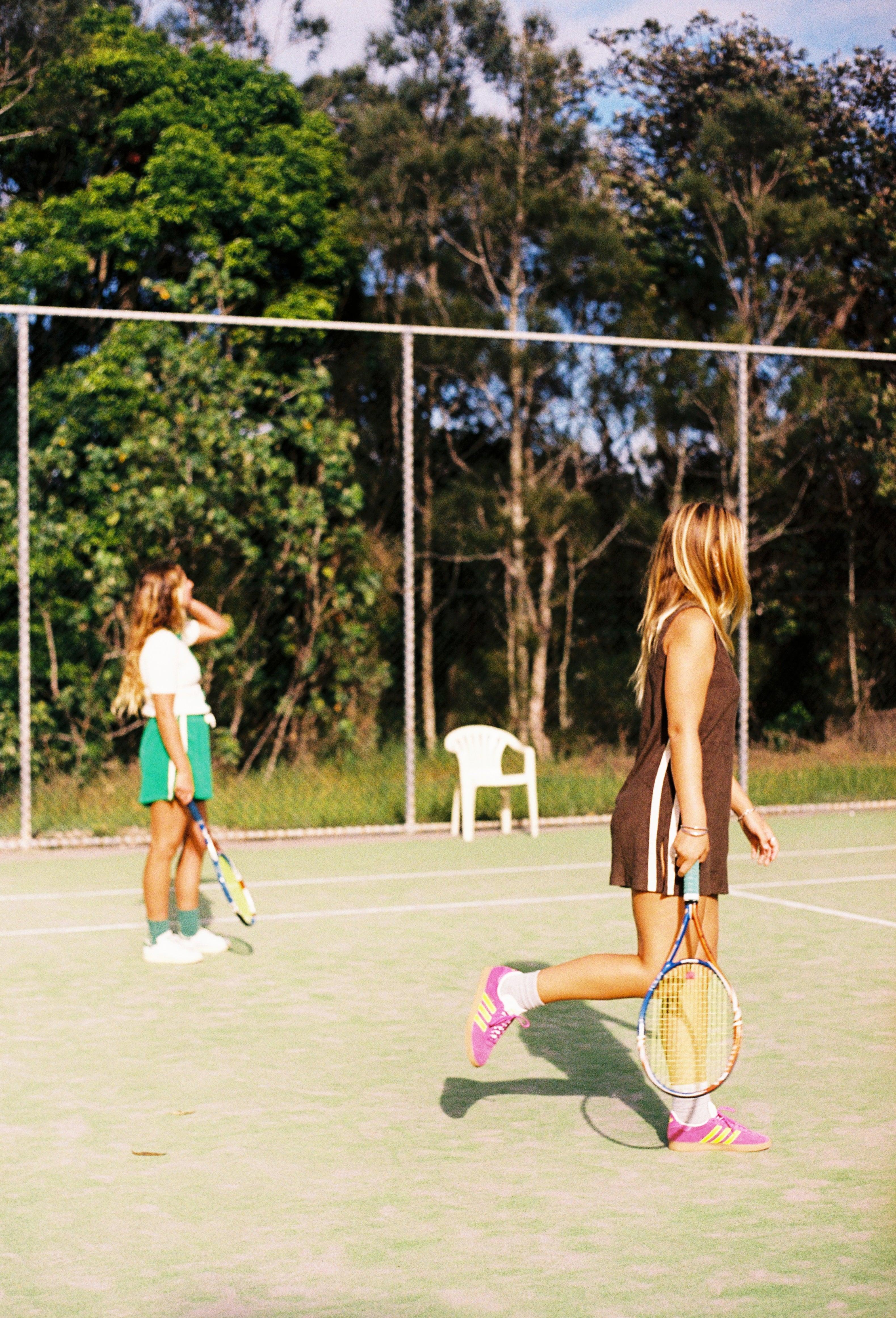 Sporty Terry Dress Chocolate