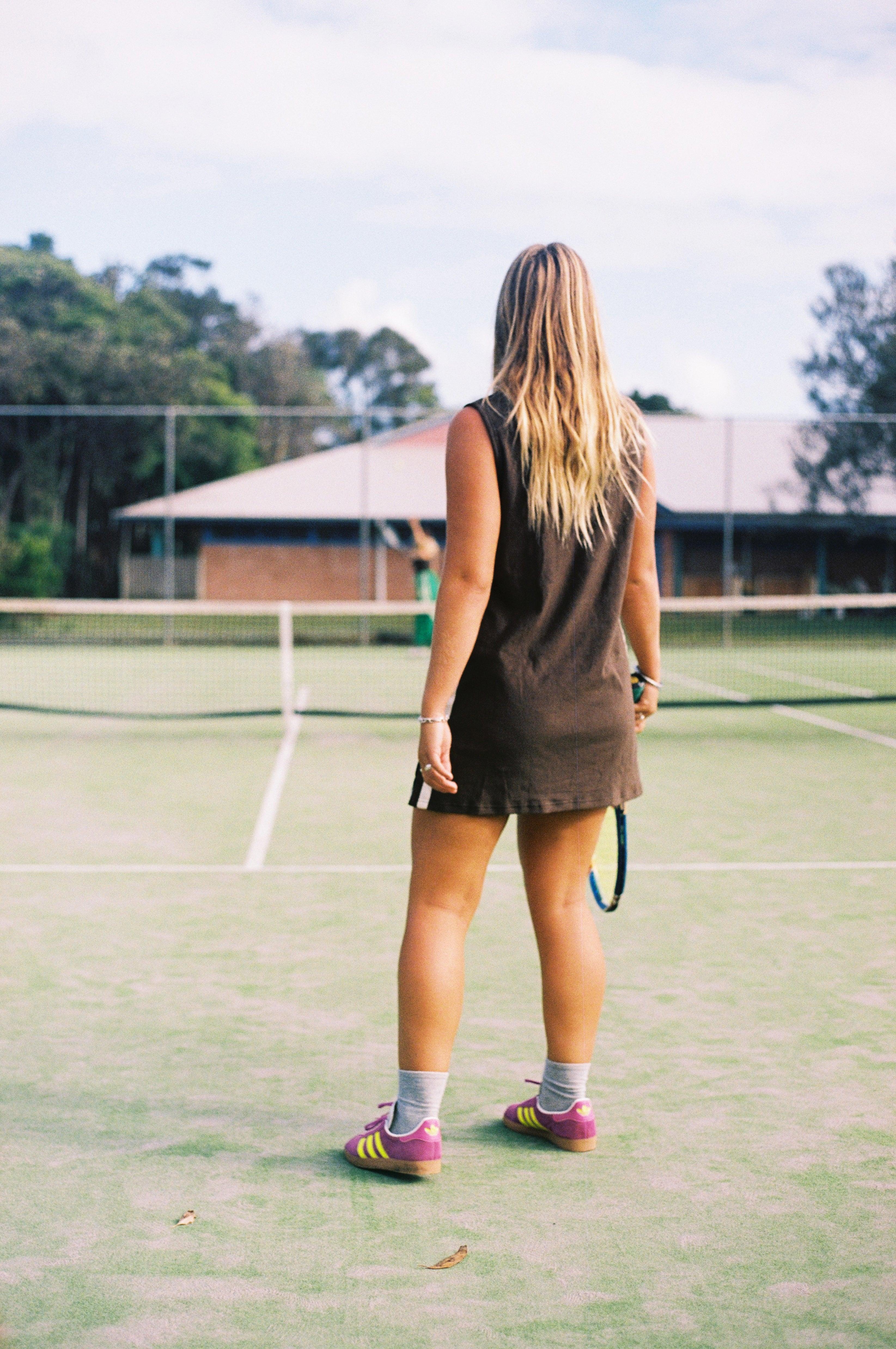 Sporty Terry Dress Chocolate