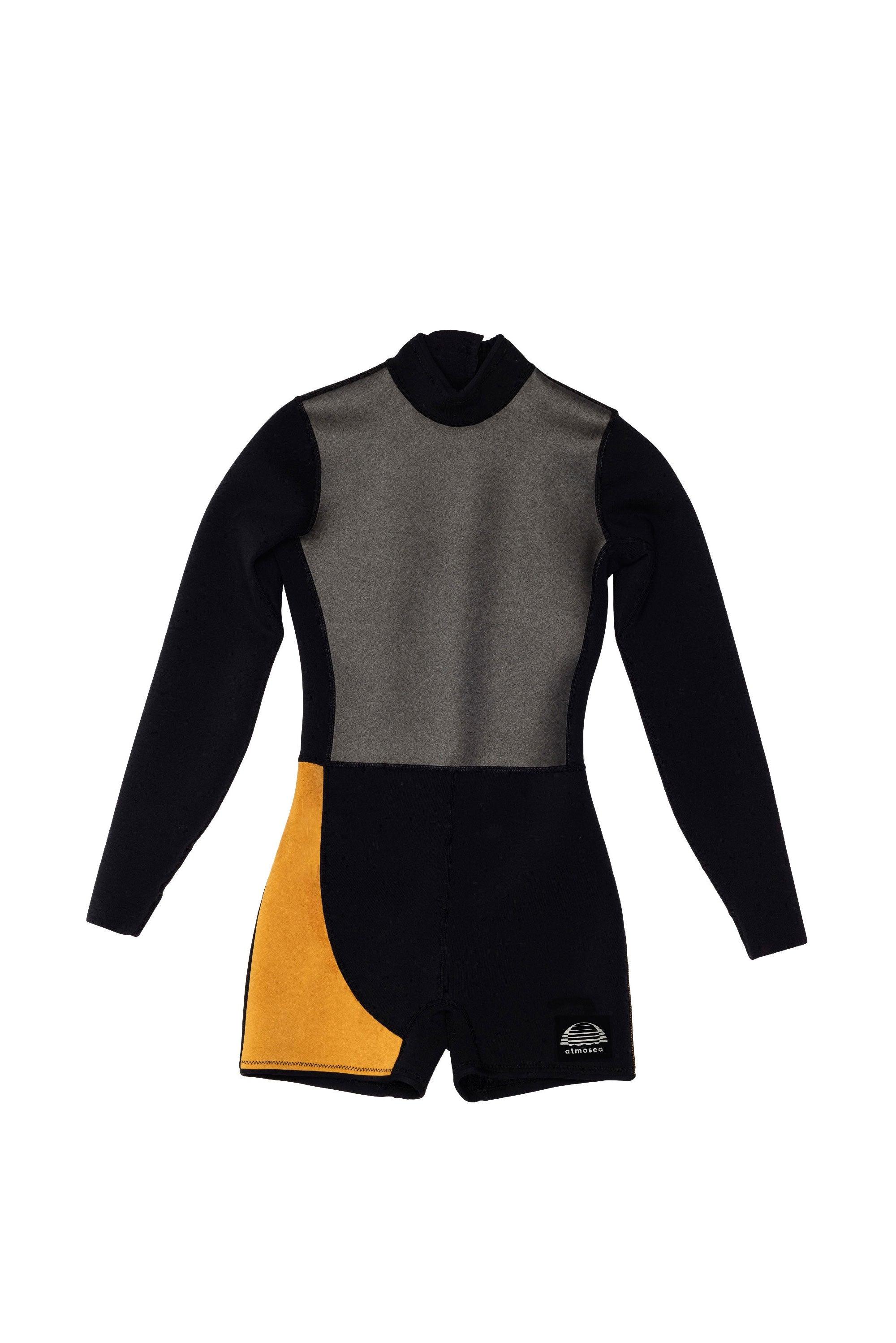 Spring Suit Boy Leg Back Zip - Black Gold - Atmosea