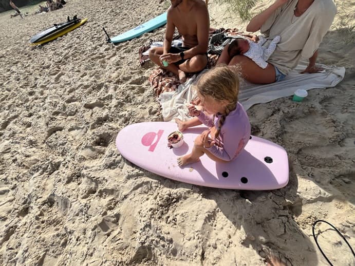 Summer vibes Grom 4' Softboard - Pink 