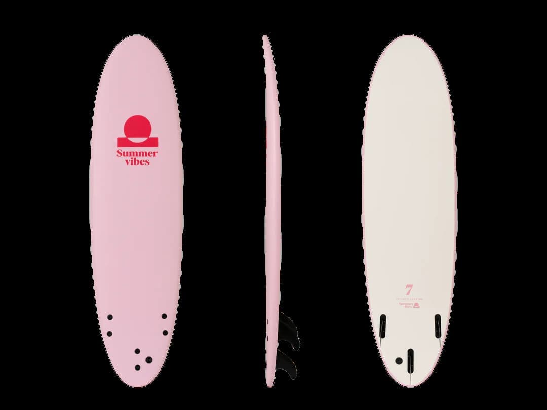 Summer vibes Mini Mal 8' Softboard - Pink
