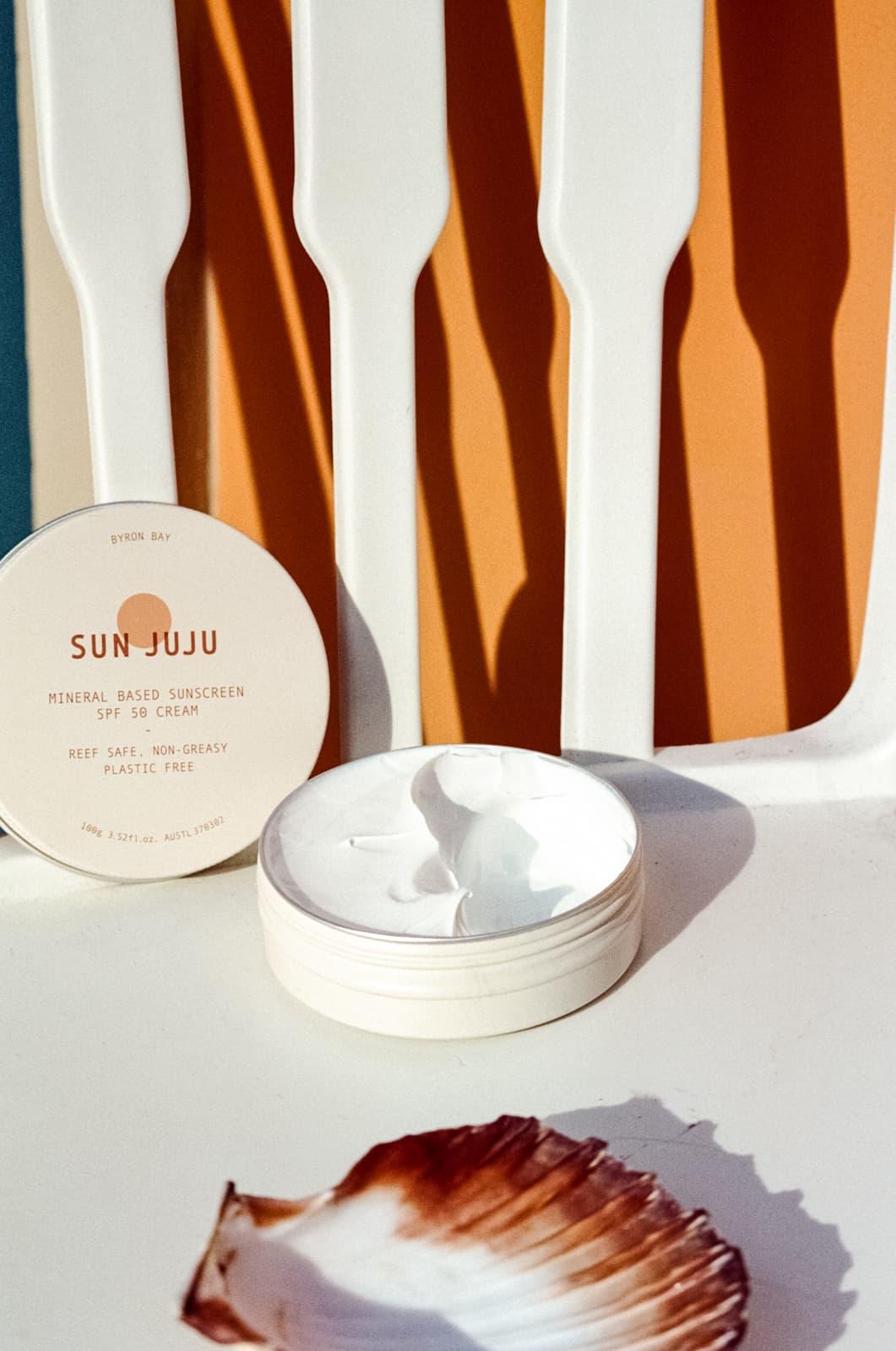 Sun Juju SPF50 Sunscreen open