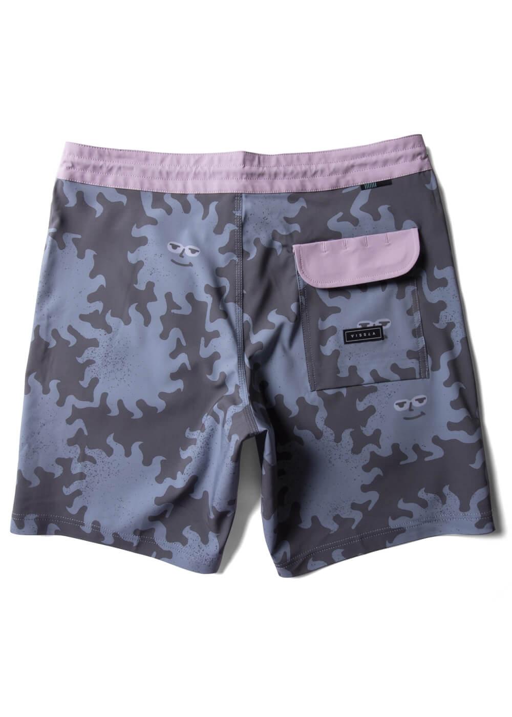 Sunburnt Shred Heads 18.5" Boardshort - Black