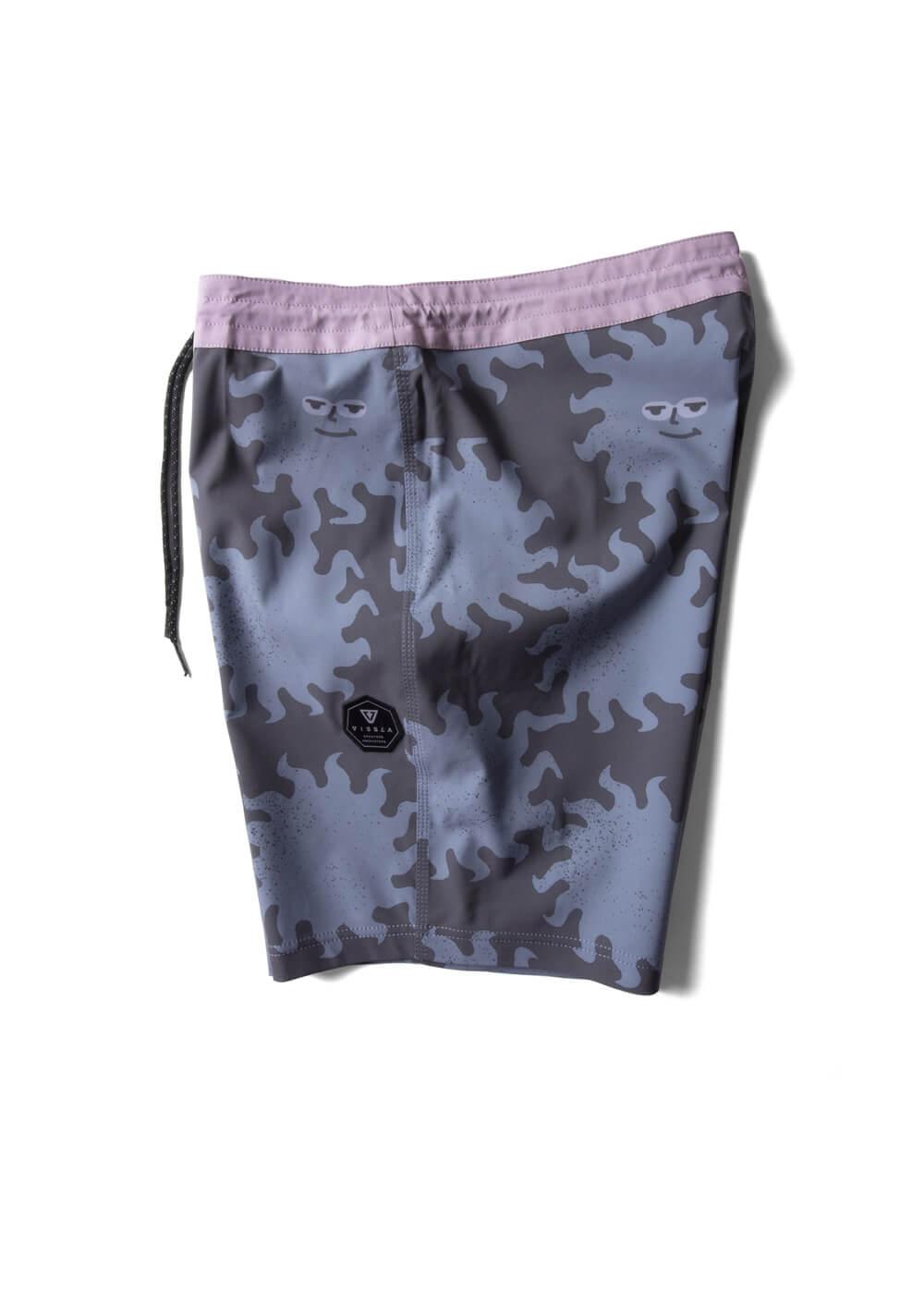 Sunburnt Shred Heads 18.5" Boardshort - Black