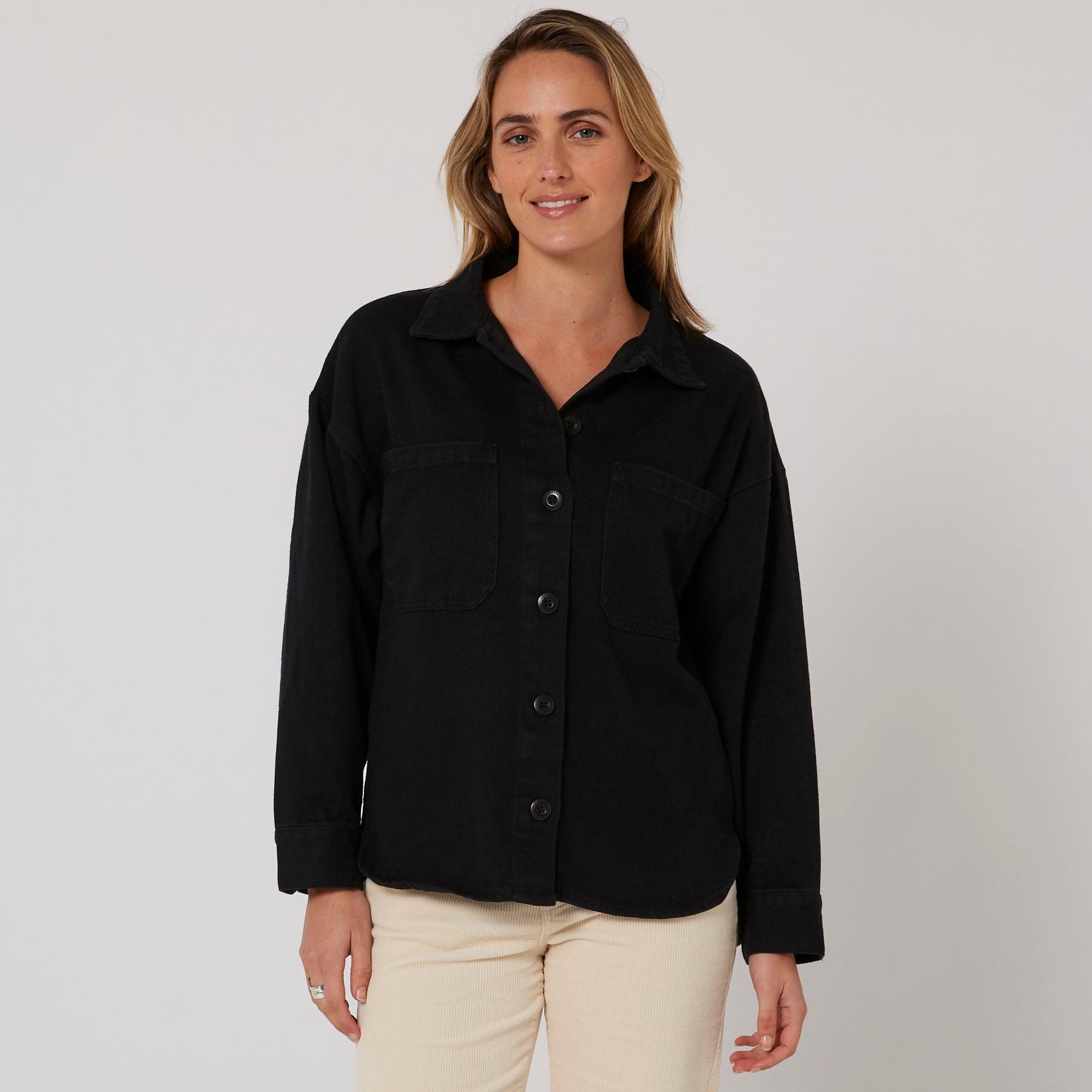 Sunset L/S Overshirt - Black