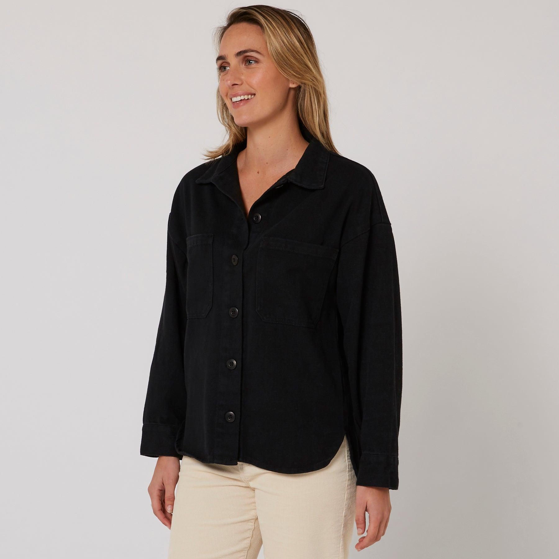 Sunset L/S Overshirt - Black