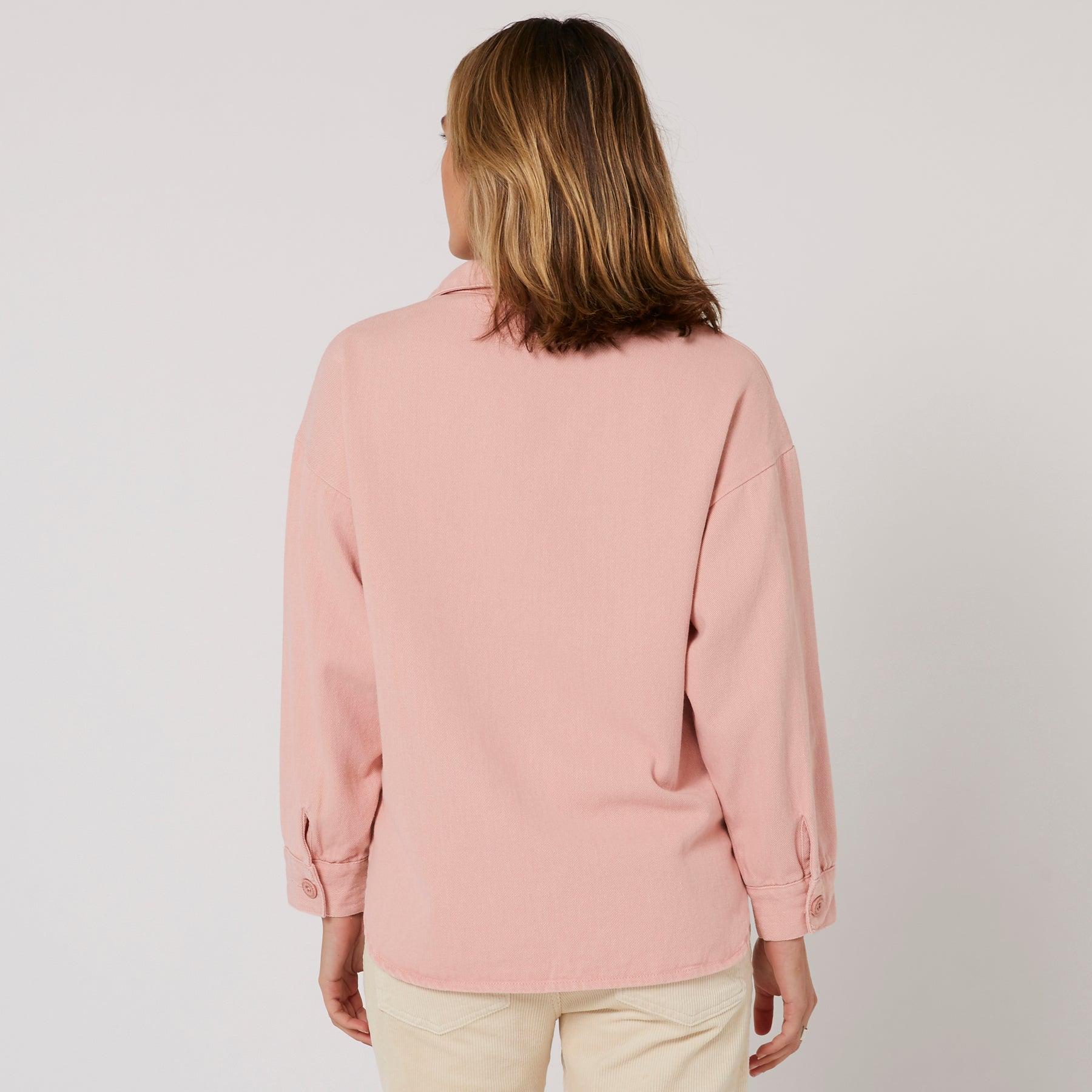 Sunset L/S Overshirt - Crystal Pink