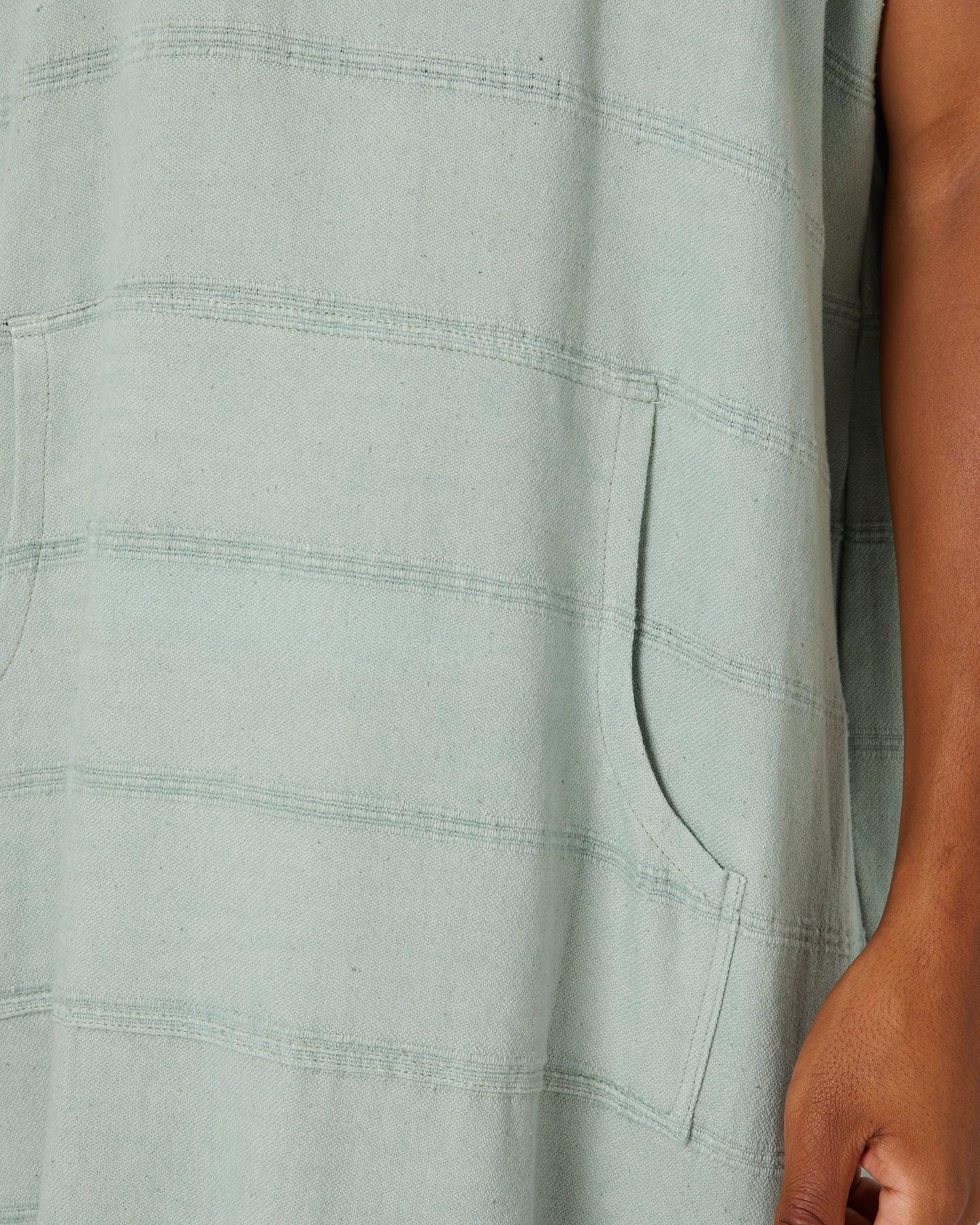 Close-up of poncho fabric