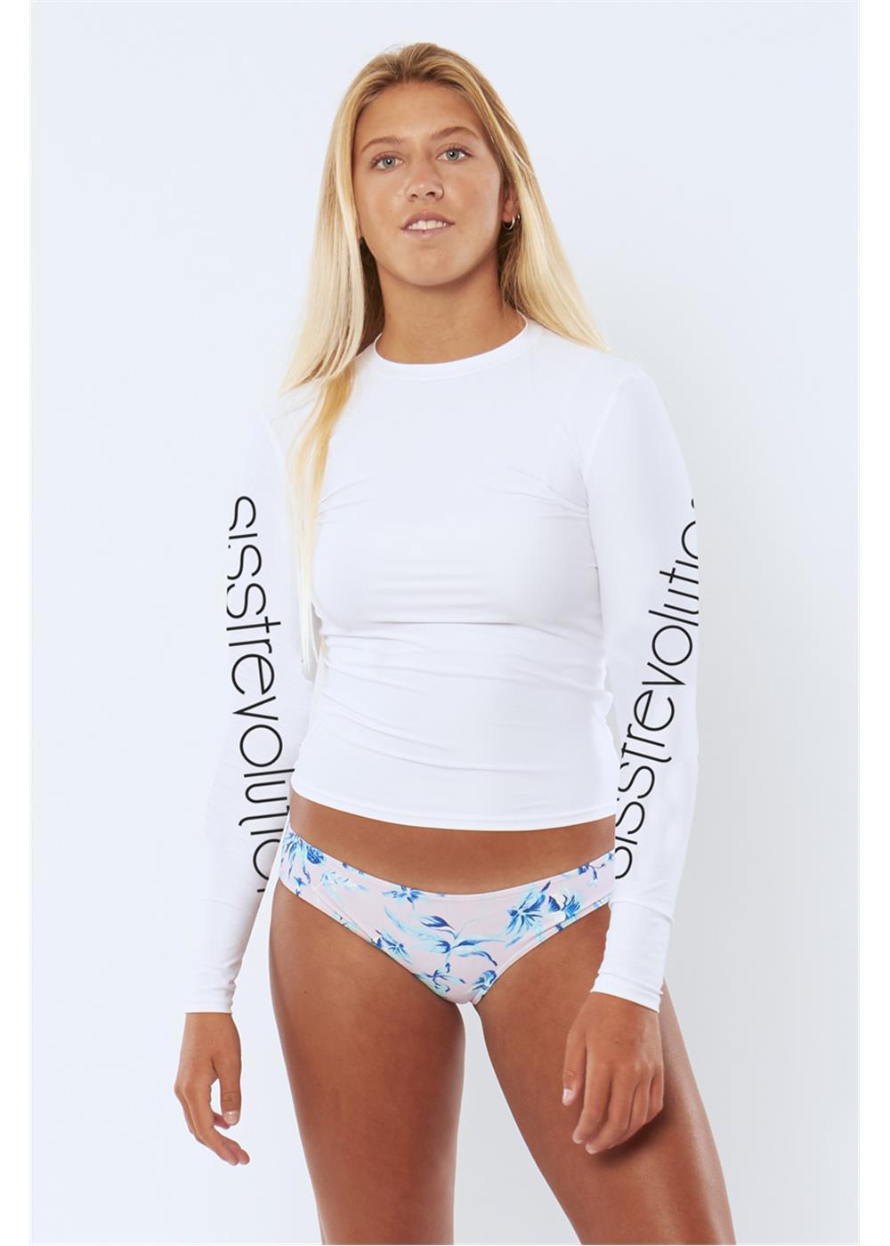 Sisstrevolution Surf City Knit Rashguard - White