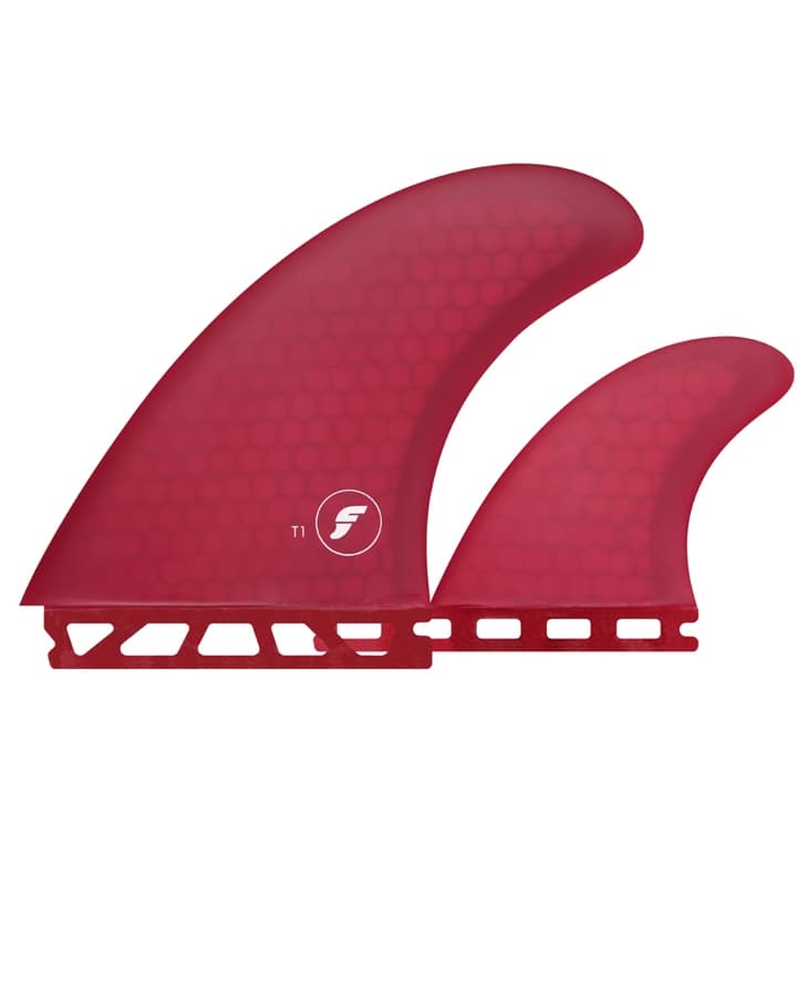 Futures T1 Twin + 1 Fin Set - Red