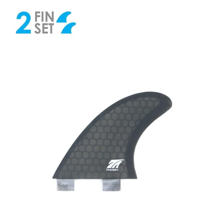 True Ames T Patterson Quad Rear Surfboard Fins - Smoke (FCS) 2 fin set
