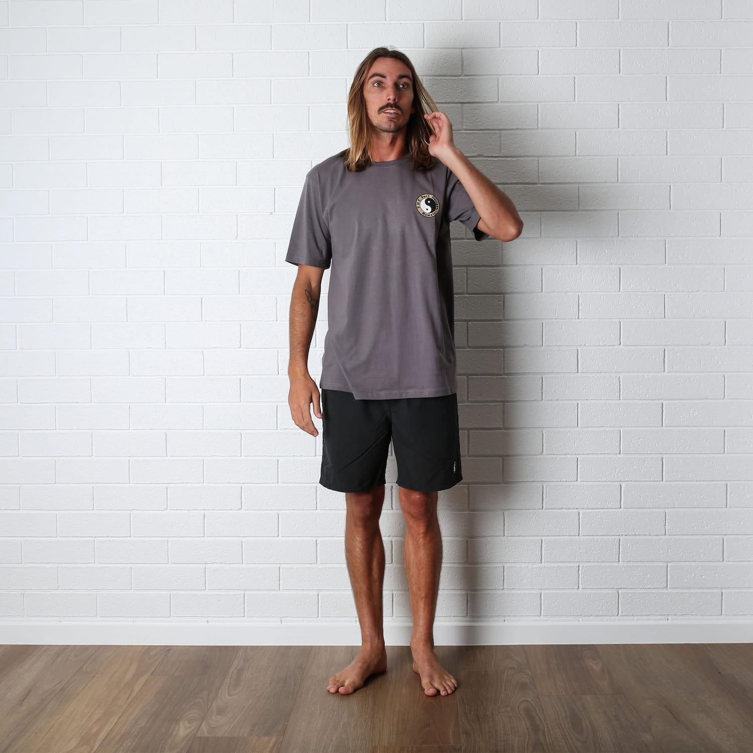 Town & Country OG Logo Tee - Steel Blue - Front