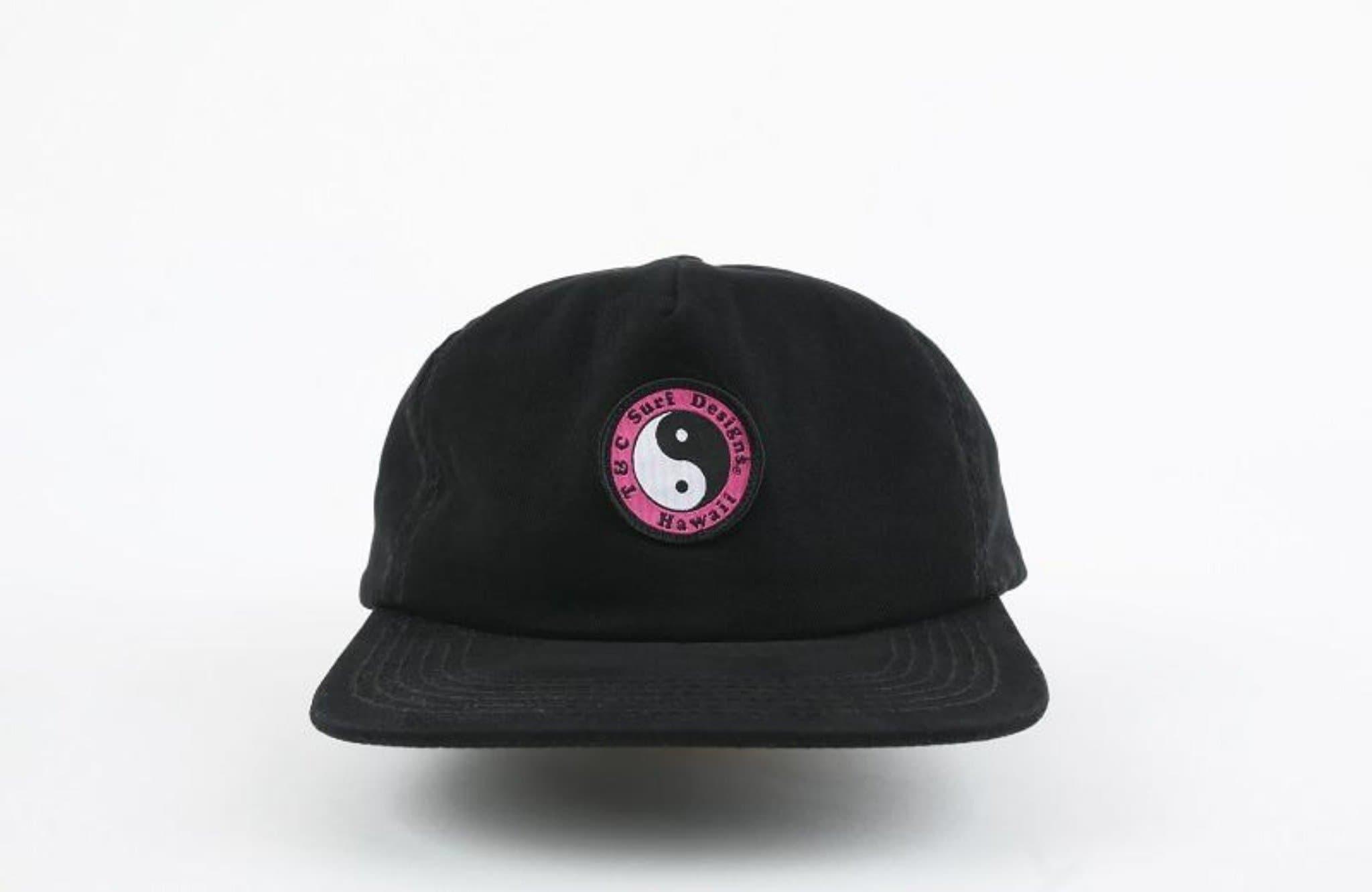 T&C Snap Back Cap - Black with Pink logo