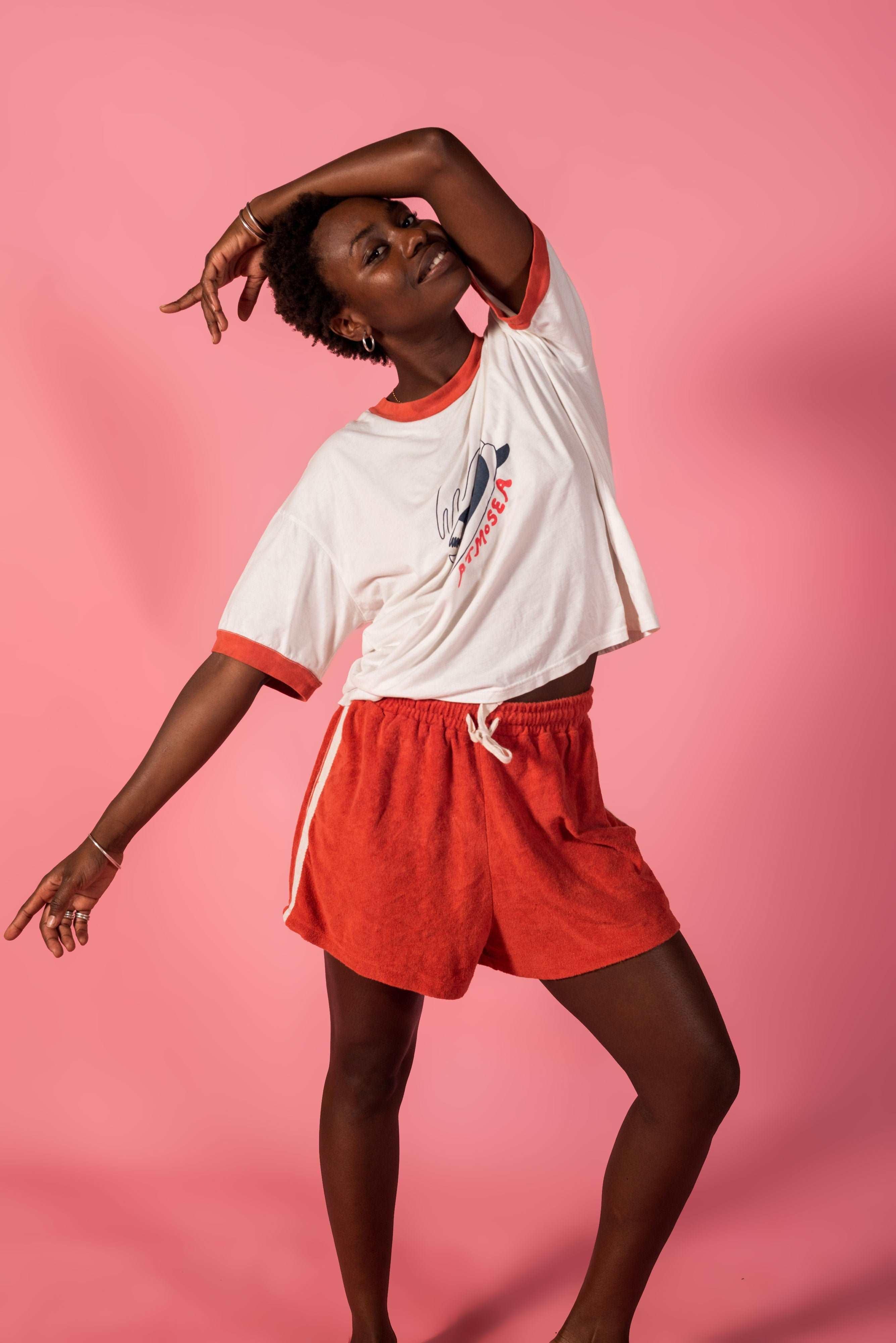 Lifestyle image with playful pose