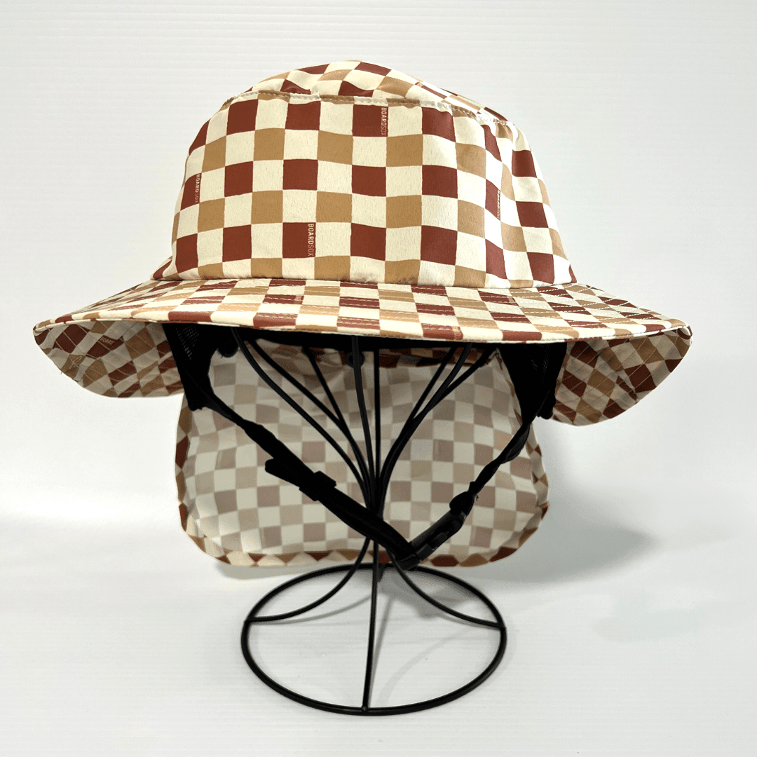 Checkered Surf Hat Front View