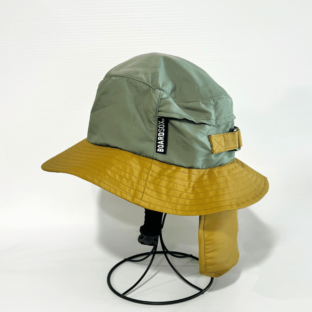 Side view of the surf hat