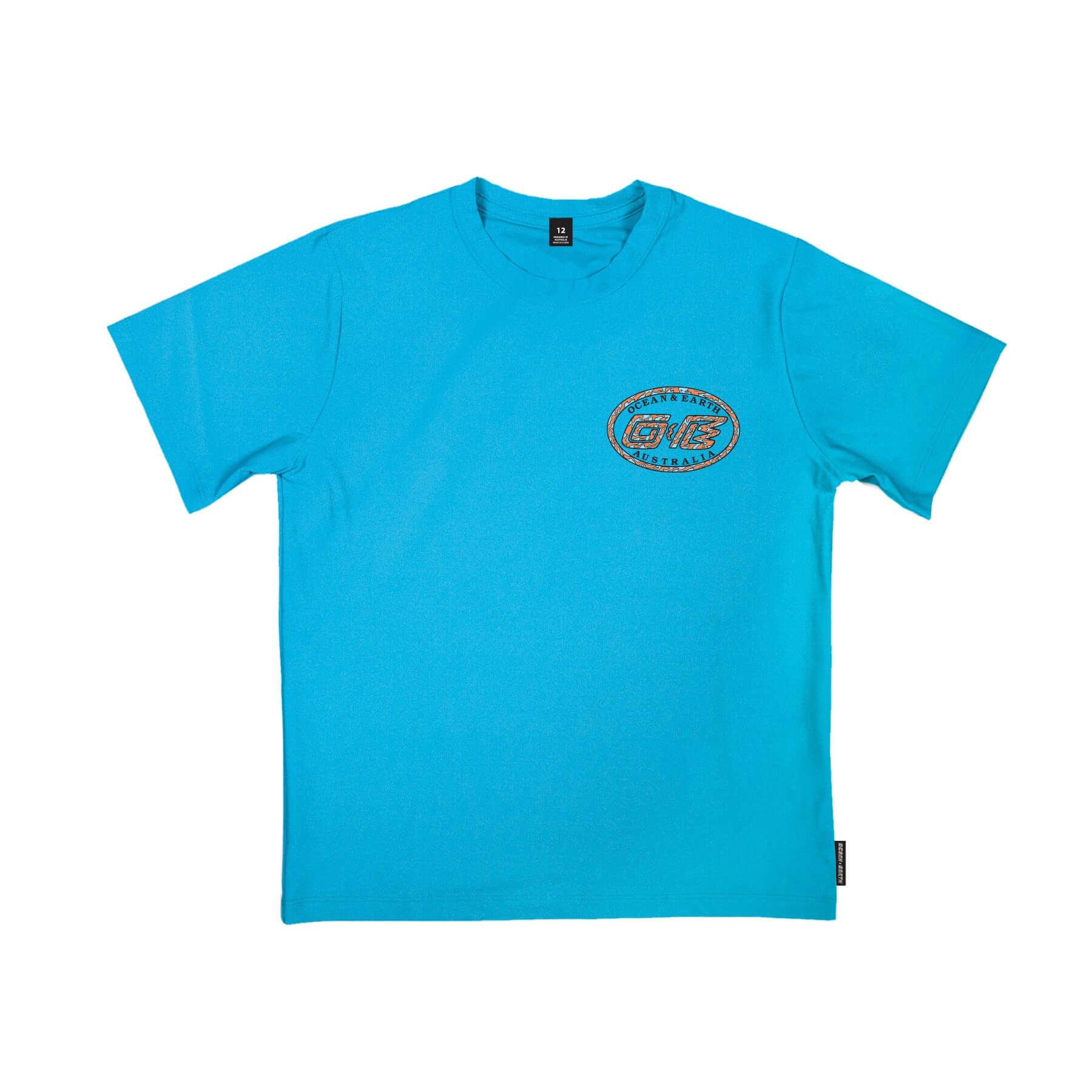Toddler T-Shirt S/S Rash Shirt - Aqua Blue