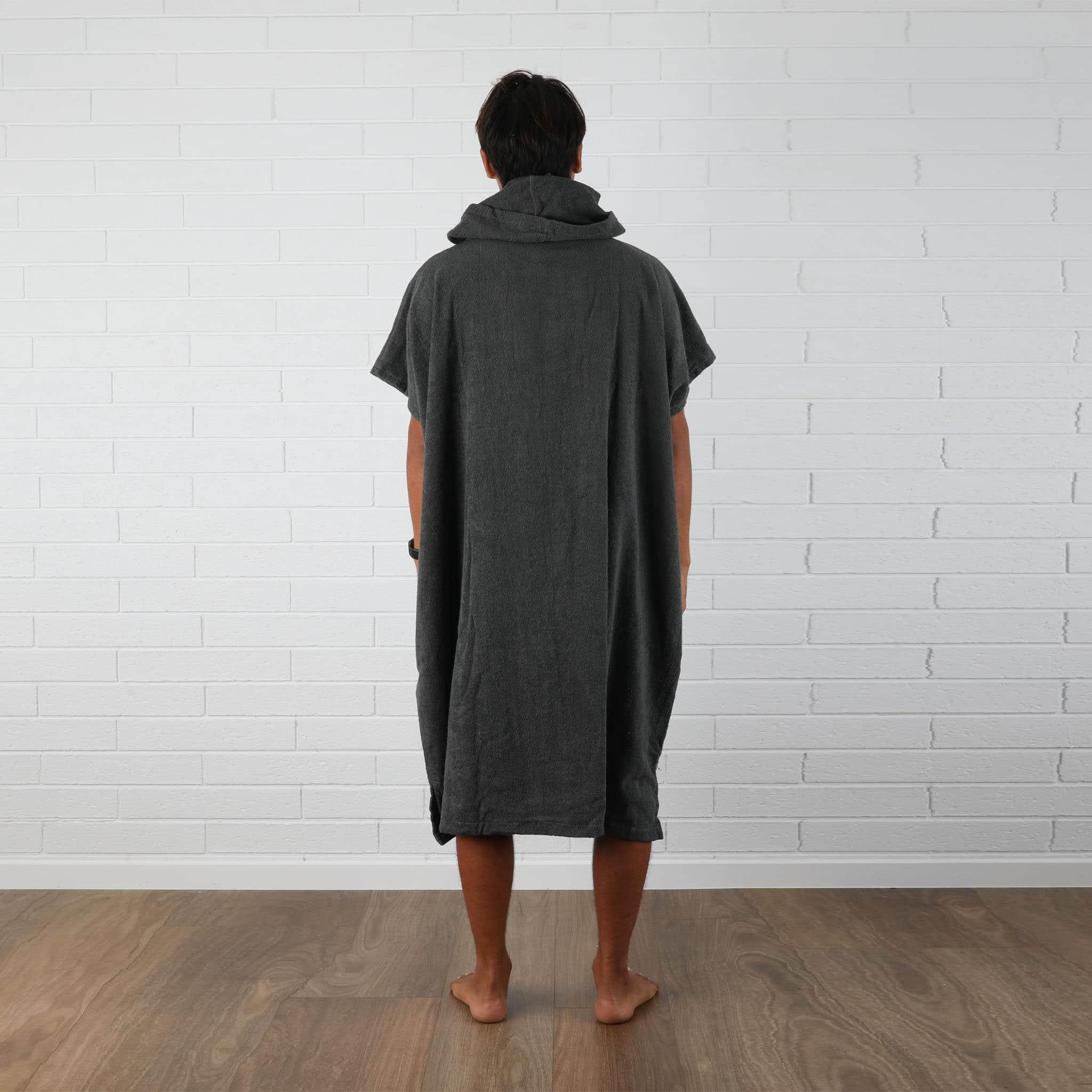 T&C OG CF Hooded Towel - Gun Metal - back