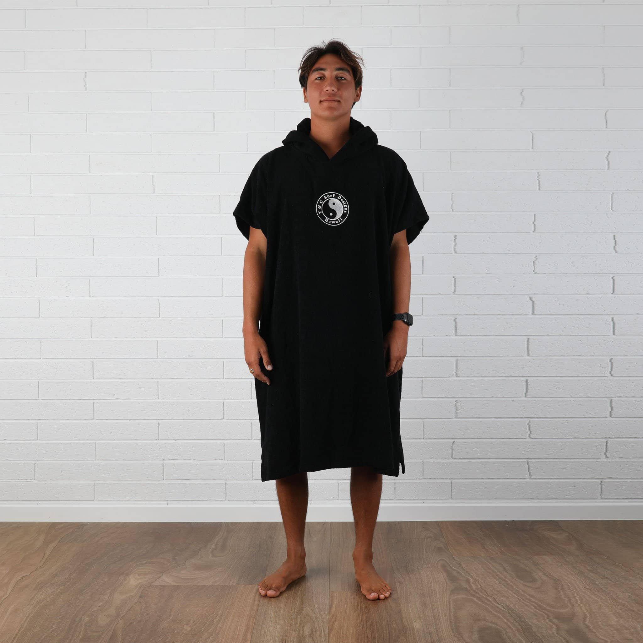 Boys OG CF Hooded Towel - Black - S/M 1