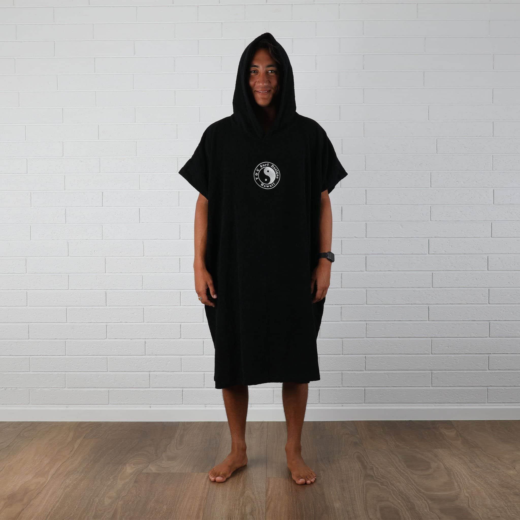 Boys OG CF Hooded Towel - Black - S/M 3