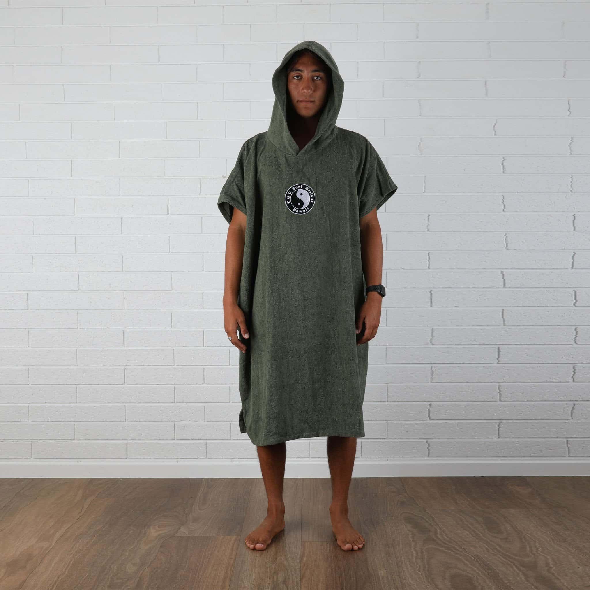Boys OG CF Hooded Towel - Military - S/M 3