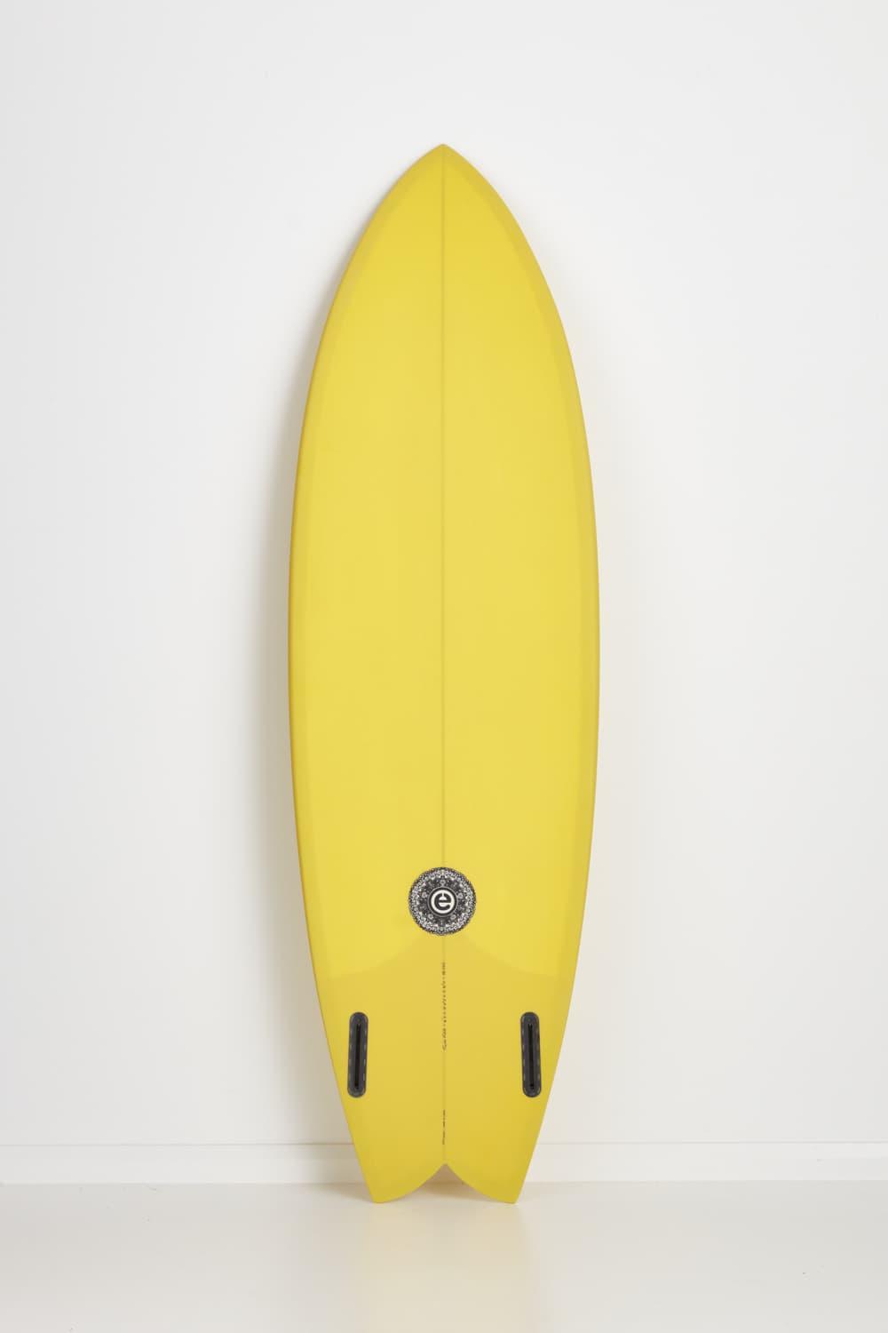 Twin Fish - Mustard (Elemnt) - 5' 6" x 20 " x 2 3/8" x 27.8L - Futures 2