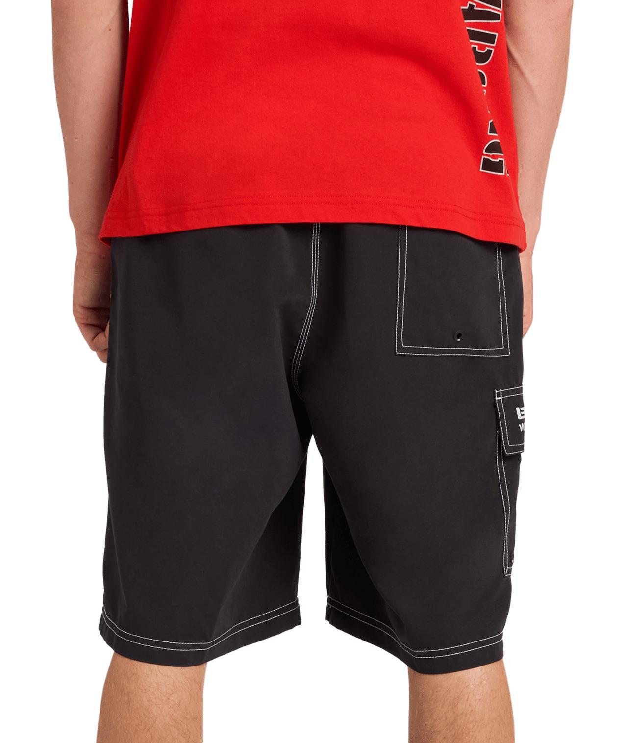 Mens Throw On 22" Boardshort - Black