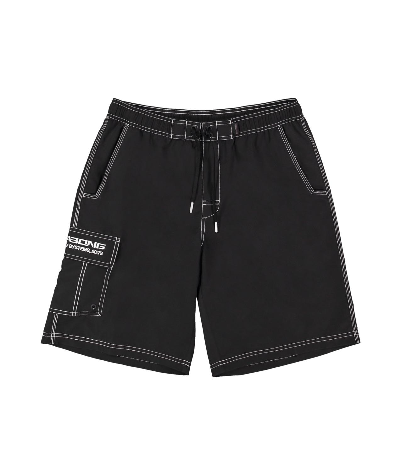 Mens Throw On 22" Boardshort - Black