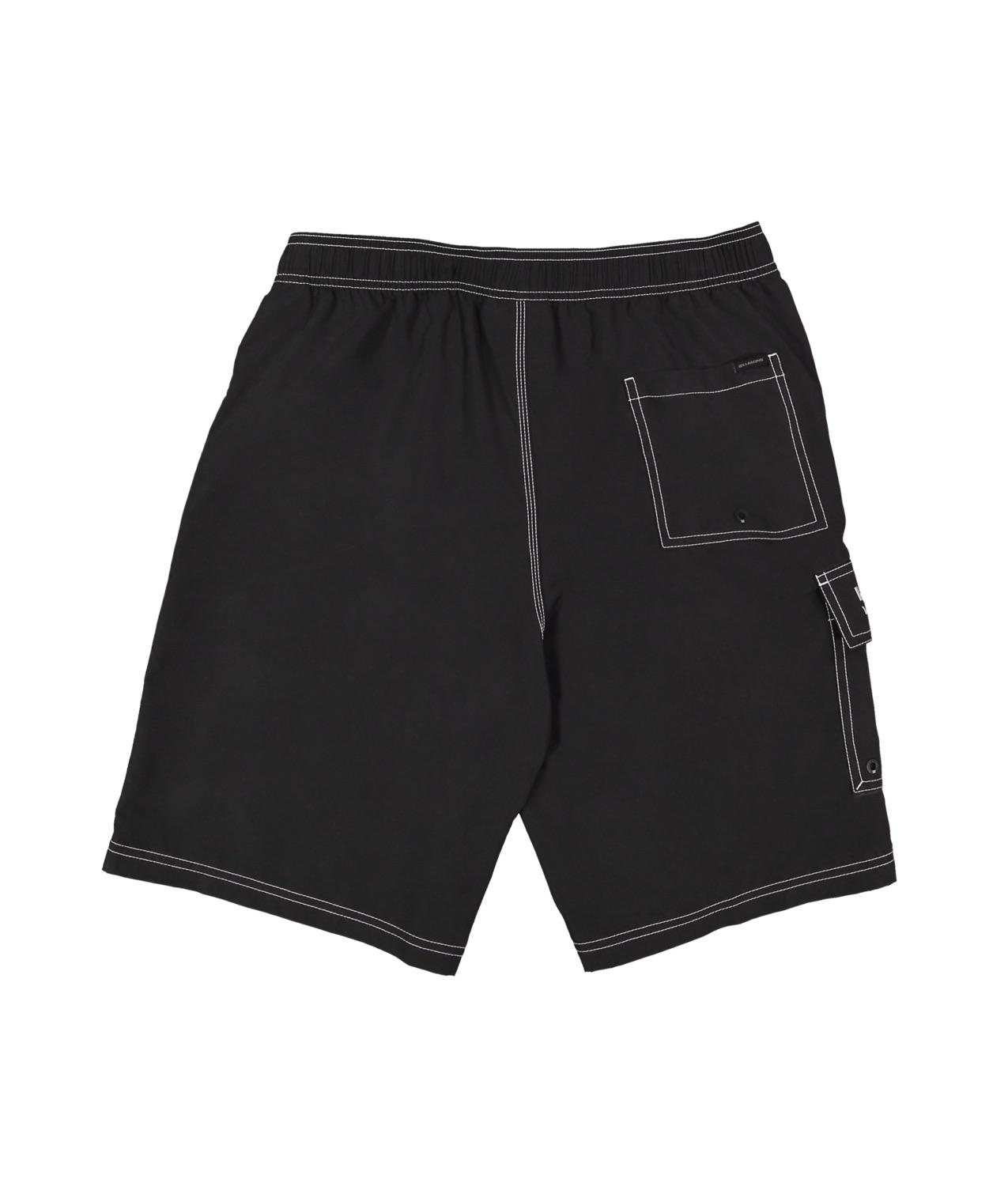 Mens Throw On 22" Boardshort - Black