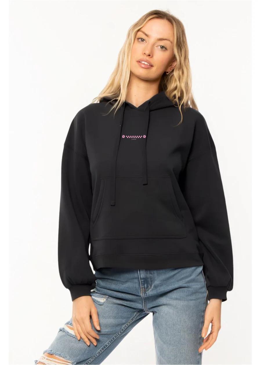 Vibes Crew Fleece - Black