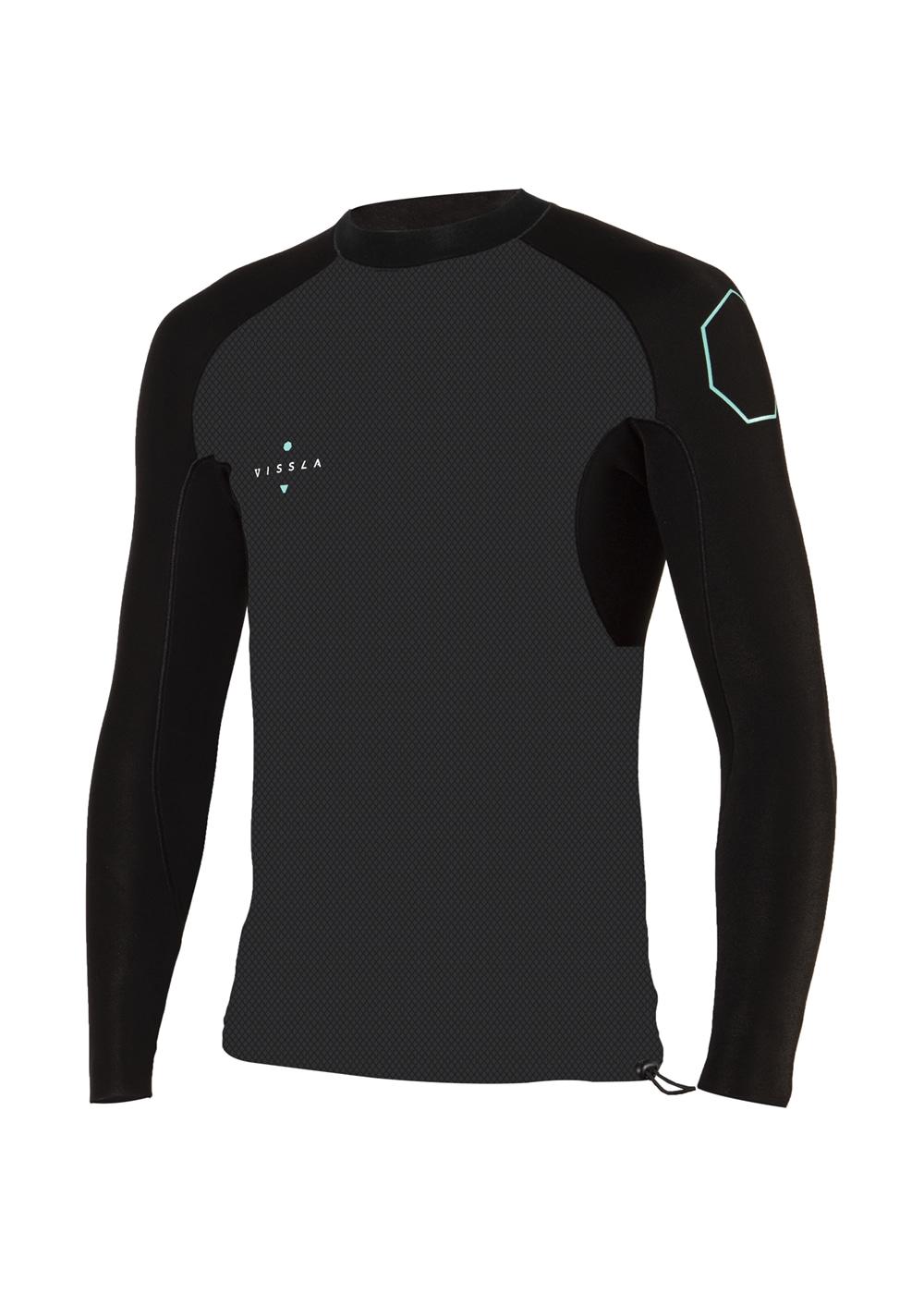 Vissla 1mm High Seas L/S Jacket - Phantom 2 - Front