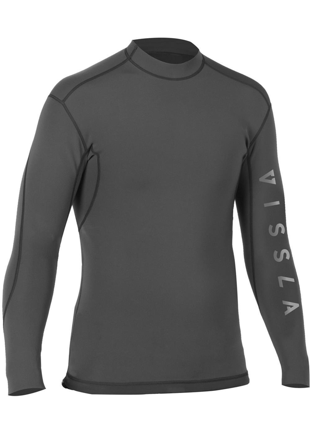 Vissla 1mm Performance Reversible Long Sleeve Wetsuit Top Jacket Stealth - inside